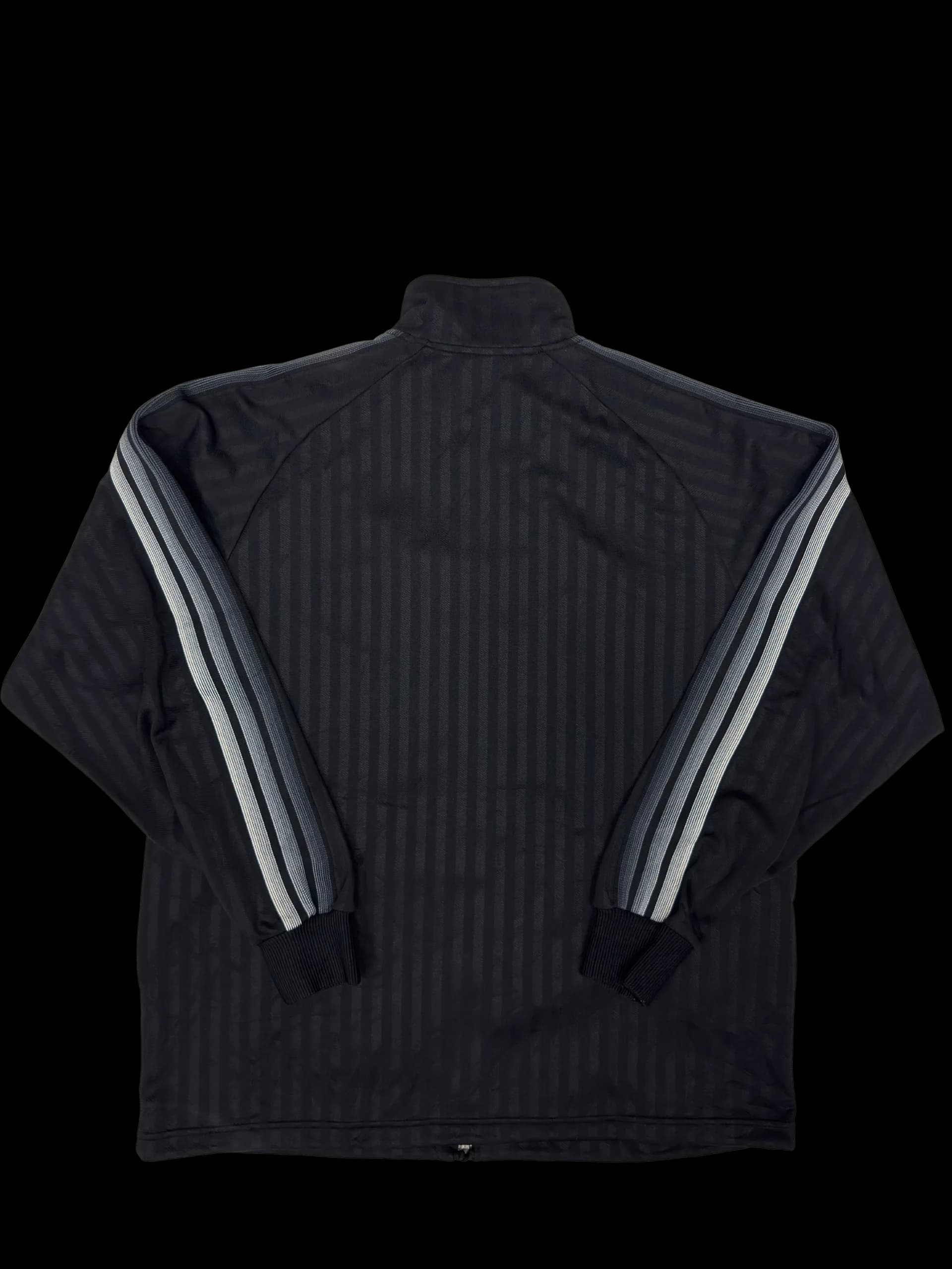 Vintage Jacket-Adidas Stripes Jacket L (Black) - image 2