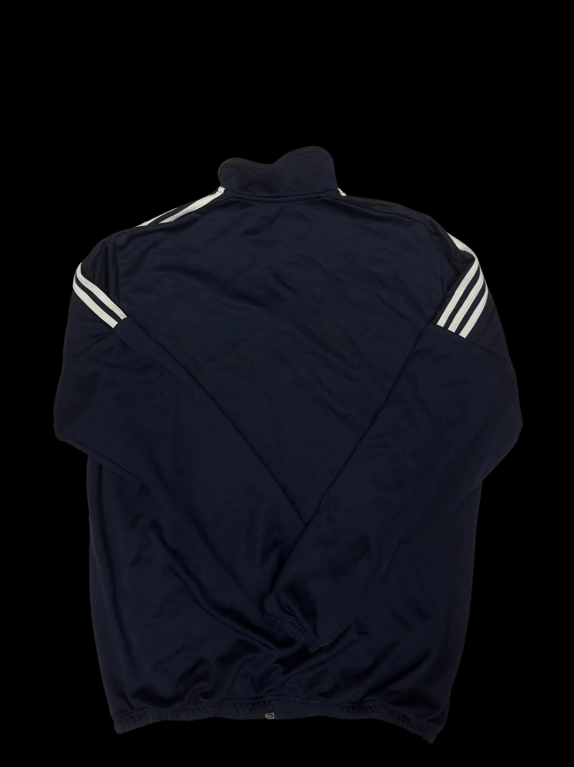 Vintage Jacket-Adidas Classic 3-Stripes Full-Zip Track Jacket (Navy) - image 3