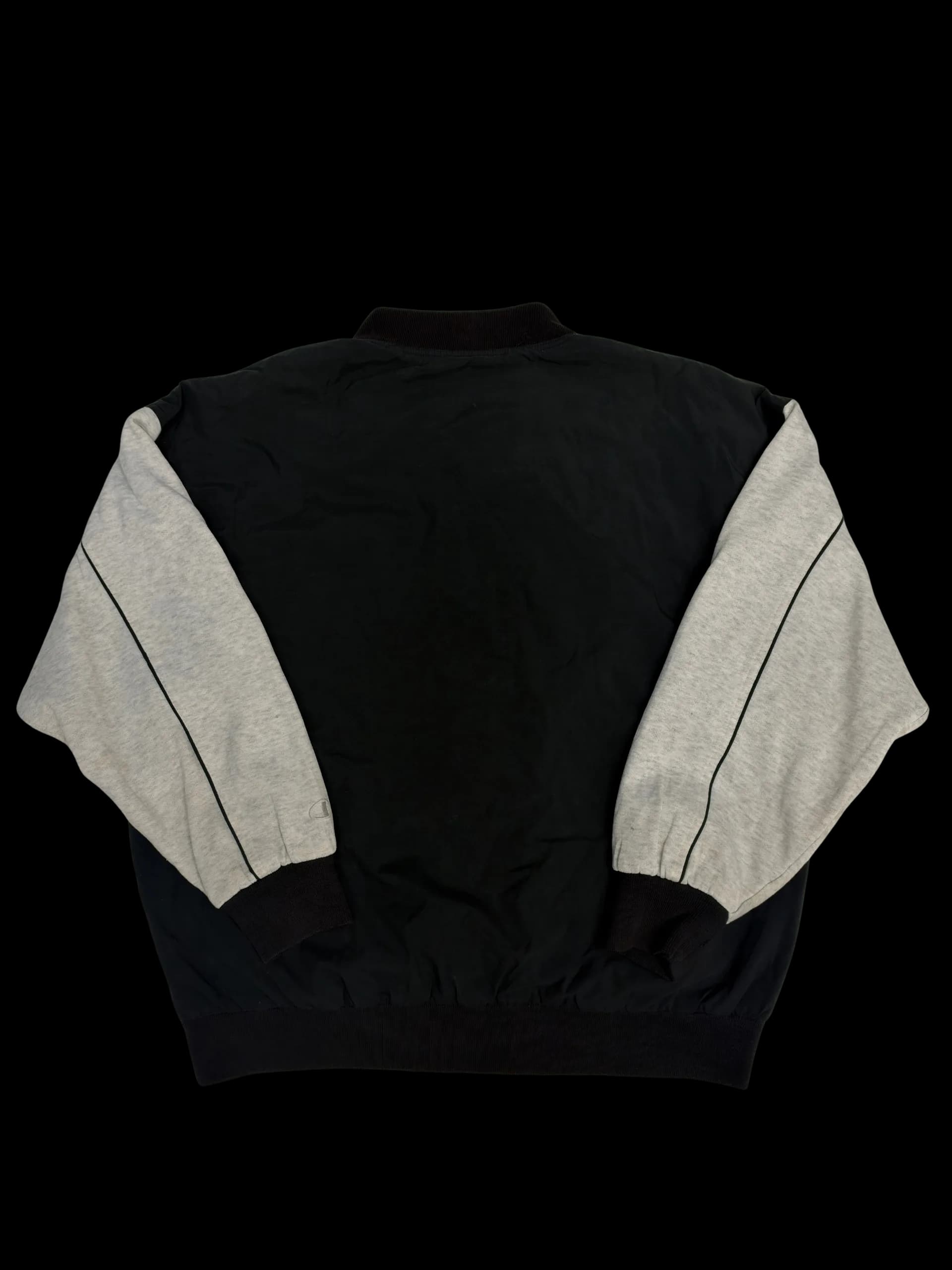 Vintage Jacket-Champion Varsity Jacket XL (Black/Grey) - image 3