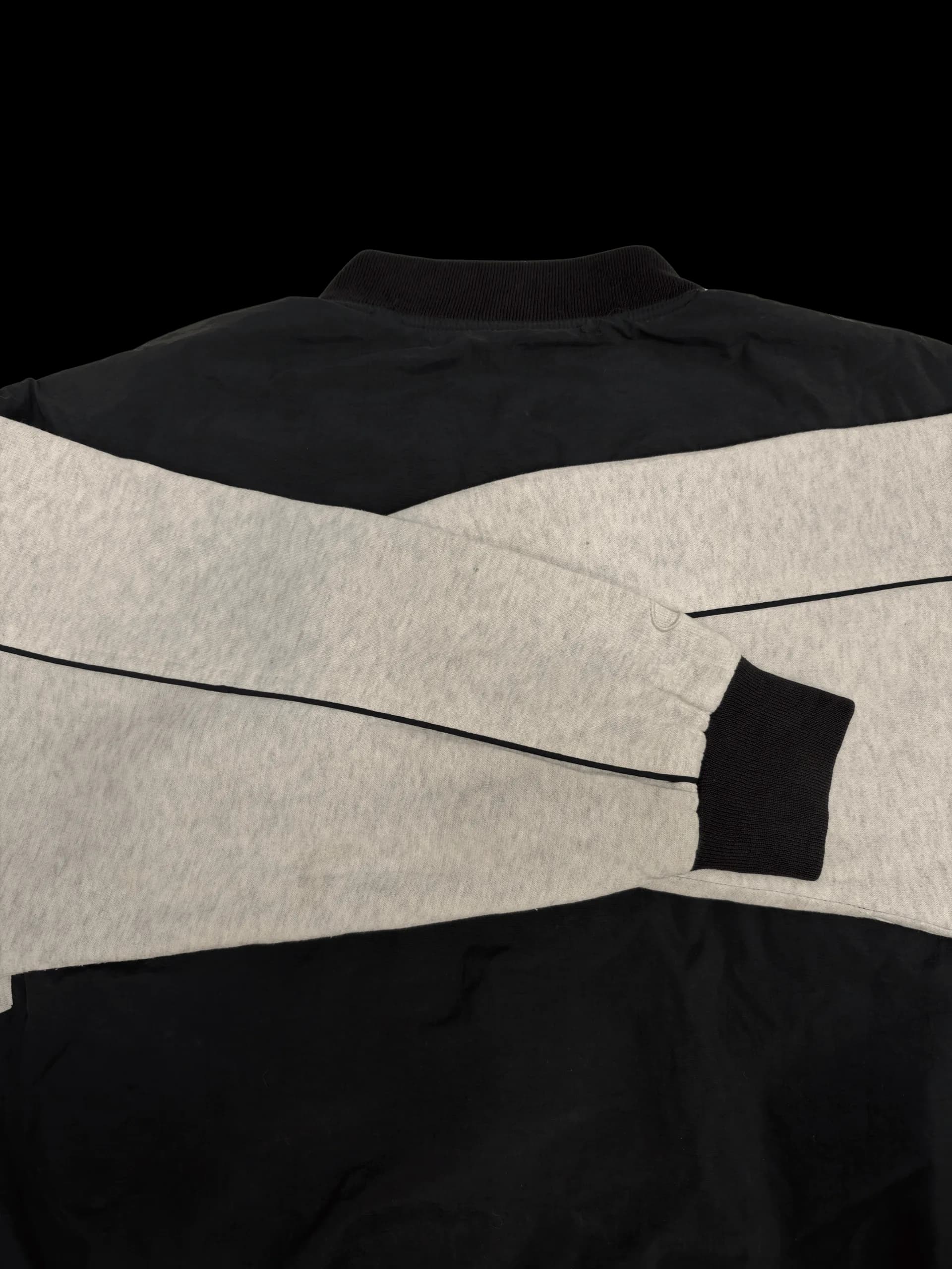 Vintage Jacket-Champion Varsity Jacket XL (Black/Grey) - image 4