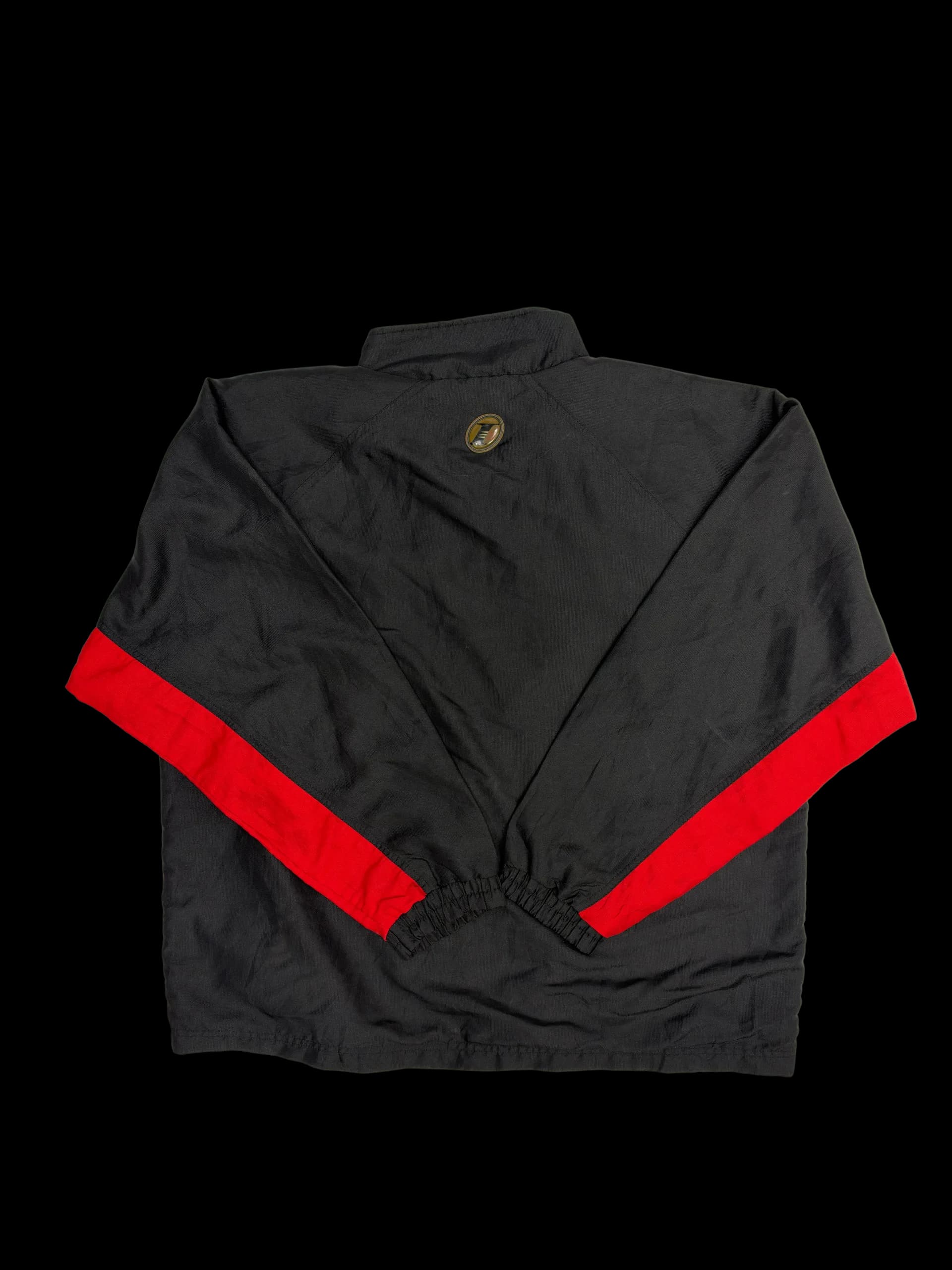 Vintage Jacket-Reebok Colourblock Jacket XL (Black/White/Red) - image 2