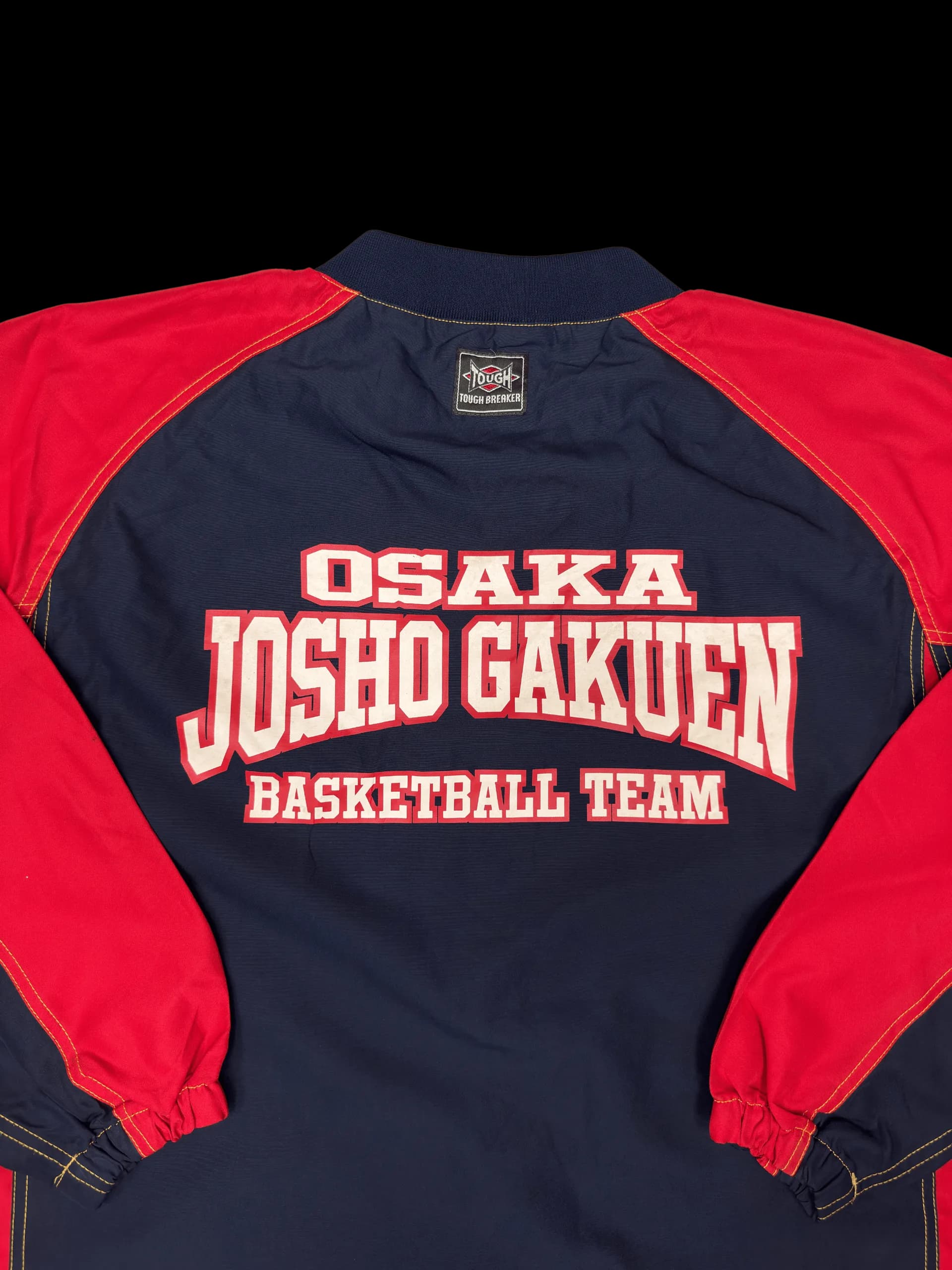 Vintage Pullover-Mizuno Osaka Josh Gakuen (Navy/Red) - image 4