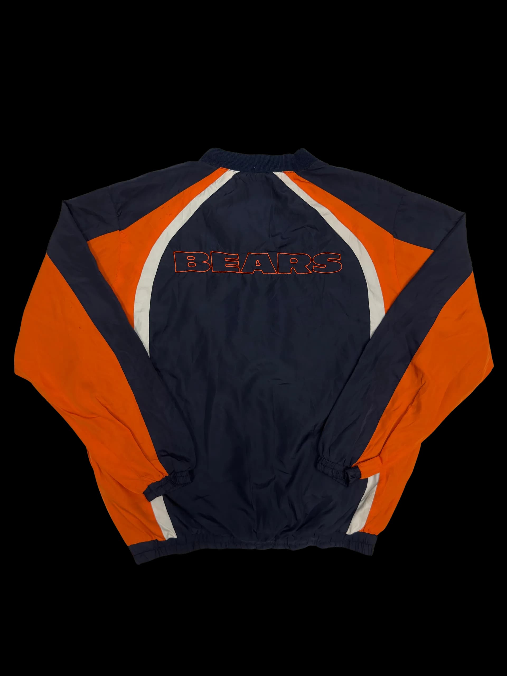 Vintage Pullover-NFL Bears L (Navy/Orange) - image 4