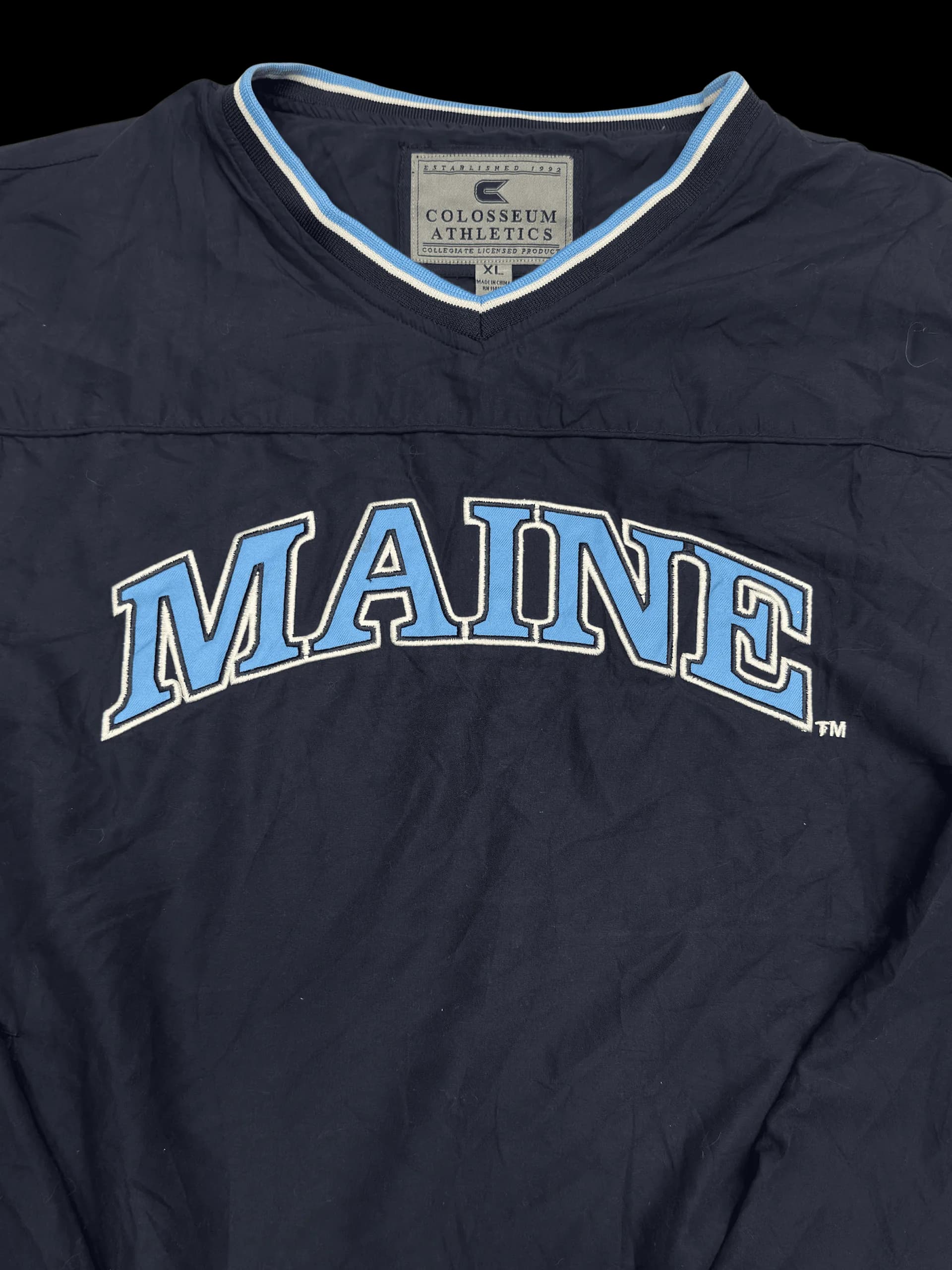 Vintage Pullover-Colosseum Athletics Maine XL (Navy) - image 2