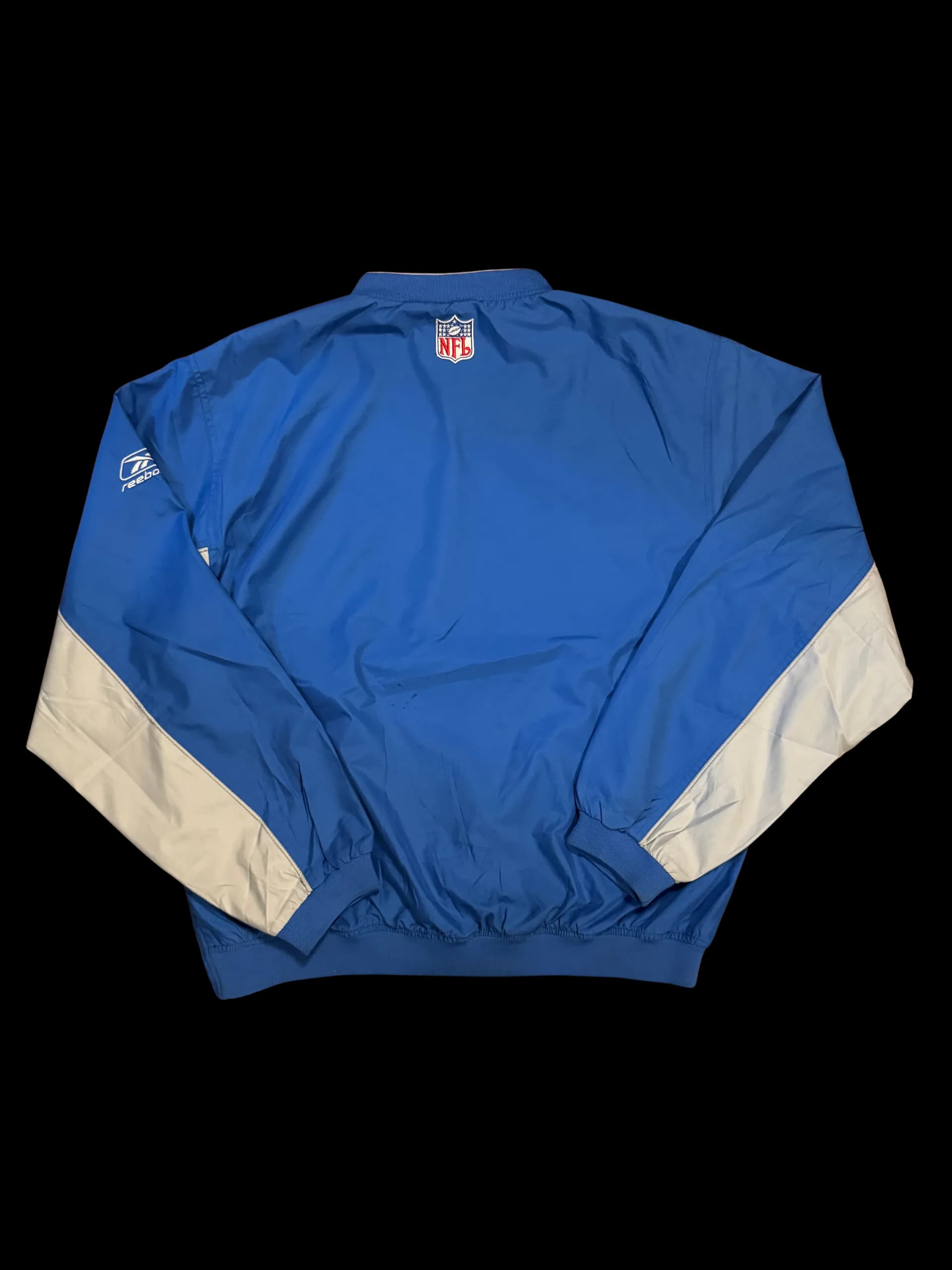 Vintage Pullover-Reebok NFL Detroit Football L (Blue) - image 4