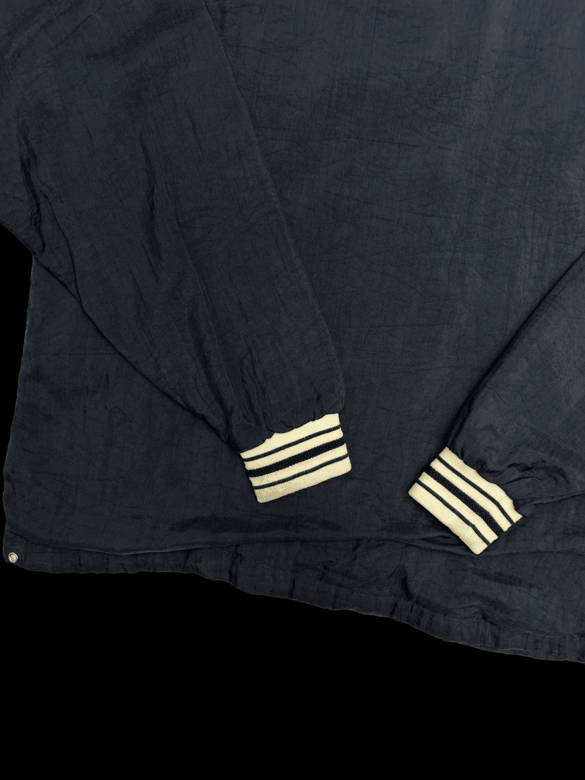 Vintage Pullover-Champion Pittsburgh V-Neck Nylon Pullover Windbreaker (Navy) - image 4