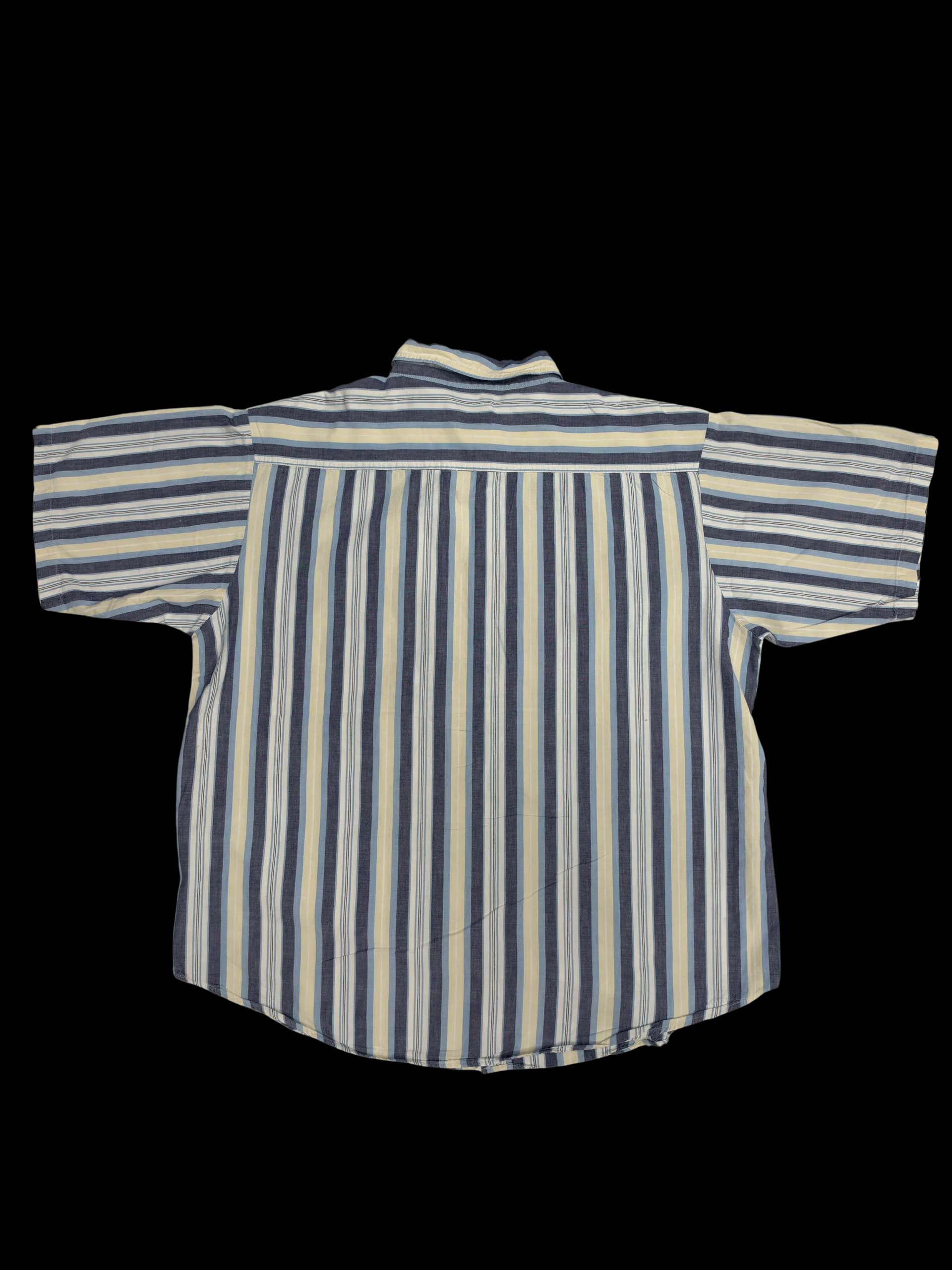 Vintage Shirt- Basic Editions XL (Blue and white stripes) - image 2