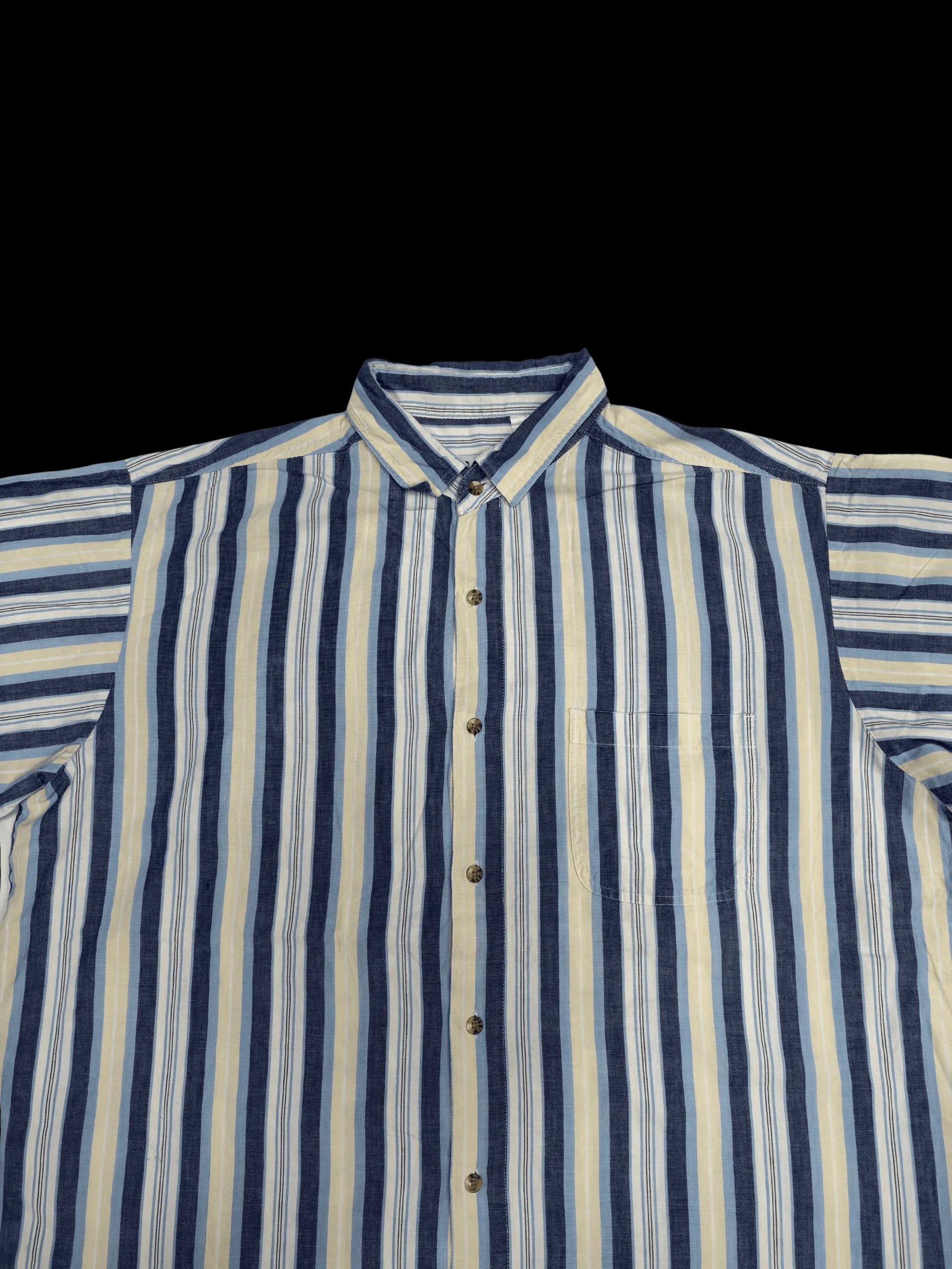 Vintage Shirt- Basic Editions XL (Blue and white stripes) - image 3