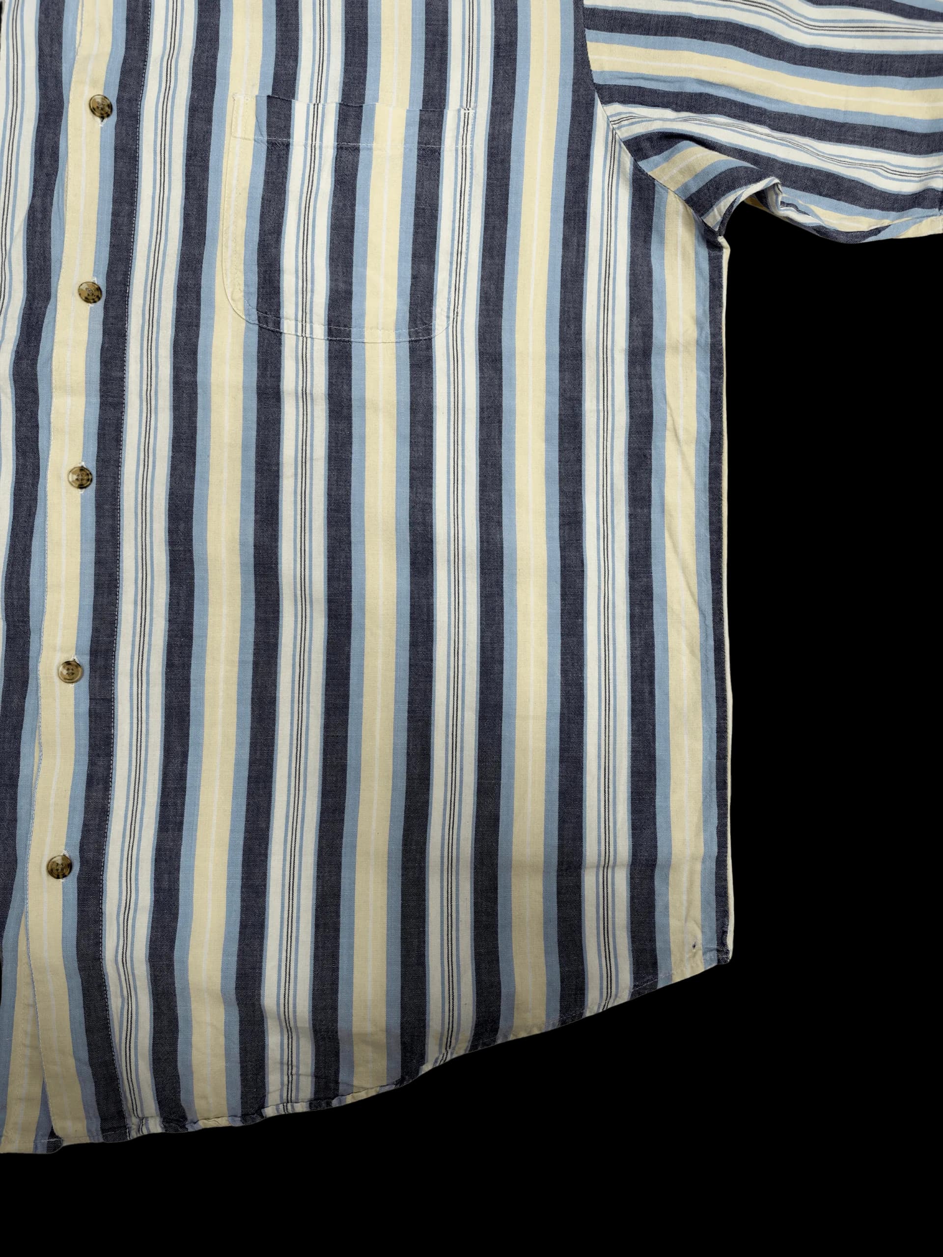Vintage Shirt- Basic Editions XL (Blue and white stripes) - image 4