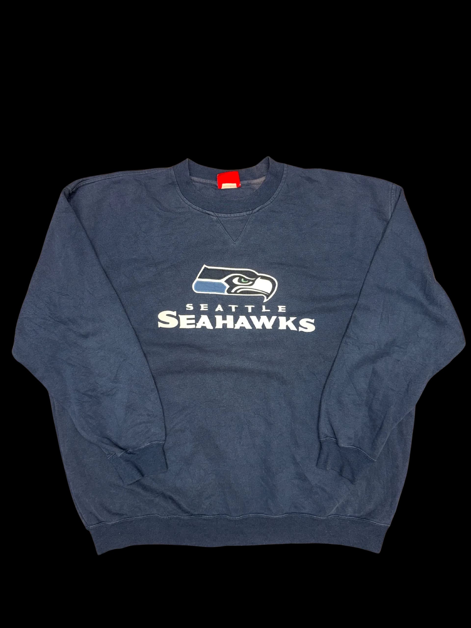 Vintage Sweatshirt-NFL Seattle Seahawks (Navy) - image 1