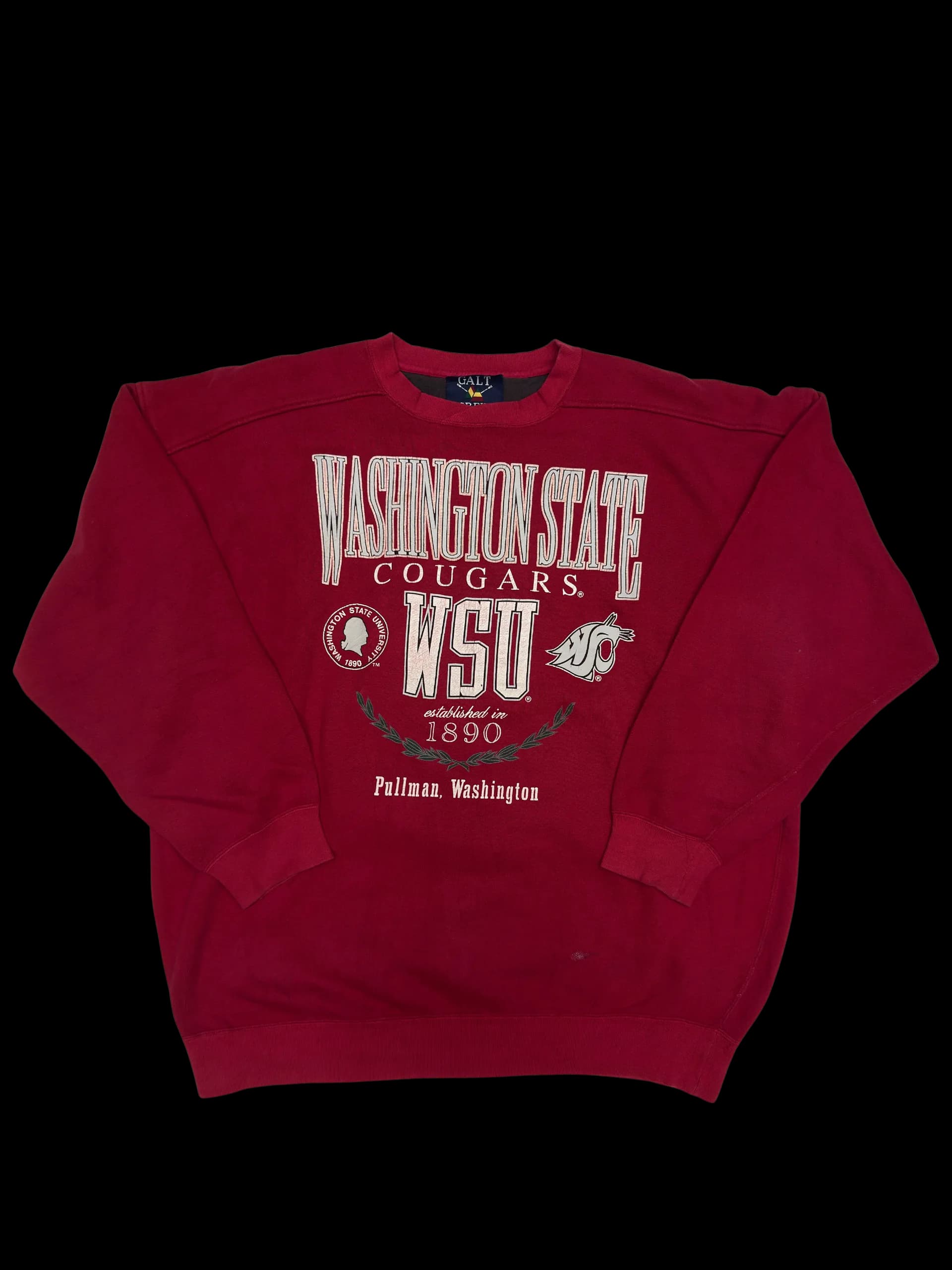 Vintage Sweatshirt-Galt Crew Washington State XL (Red) - image 1