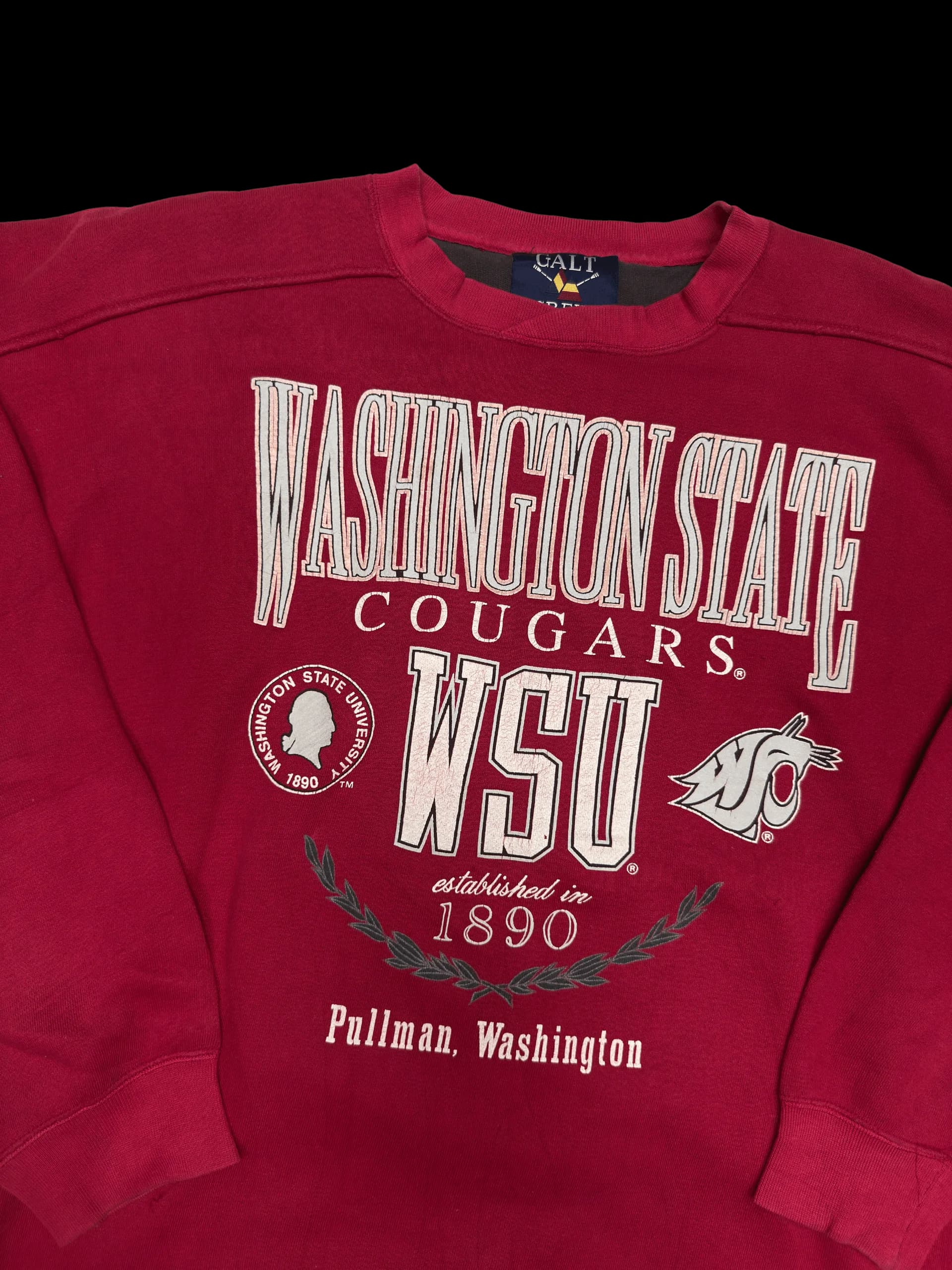Vintage Sweatshirt-Galt Crew Washington State XL (Red) - image 2
