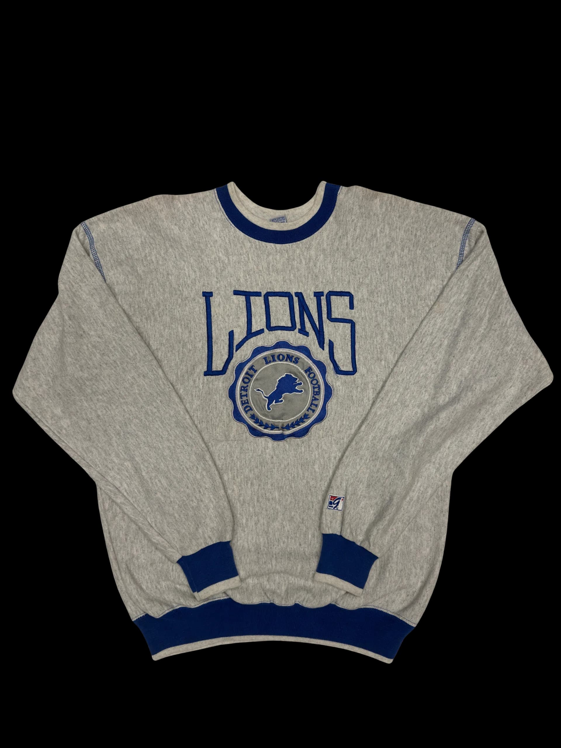 Vintage Sweatshirt-Detroit Lions (Light Grey) - image 1