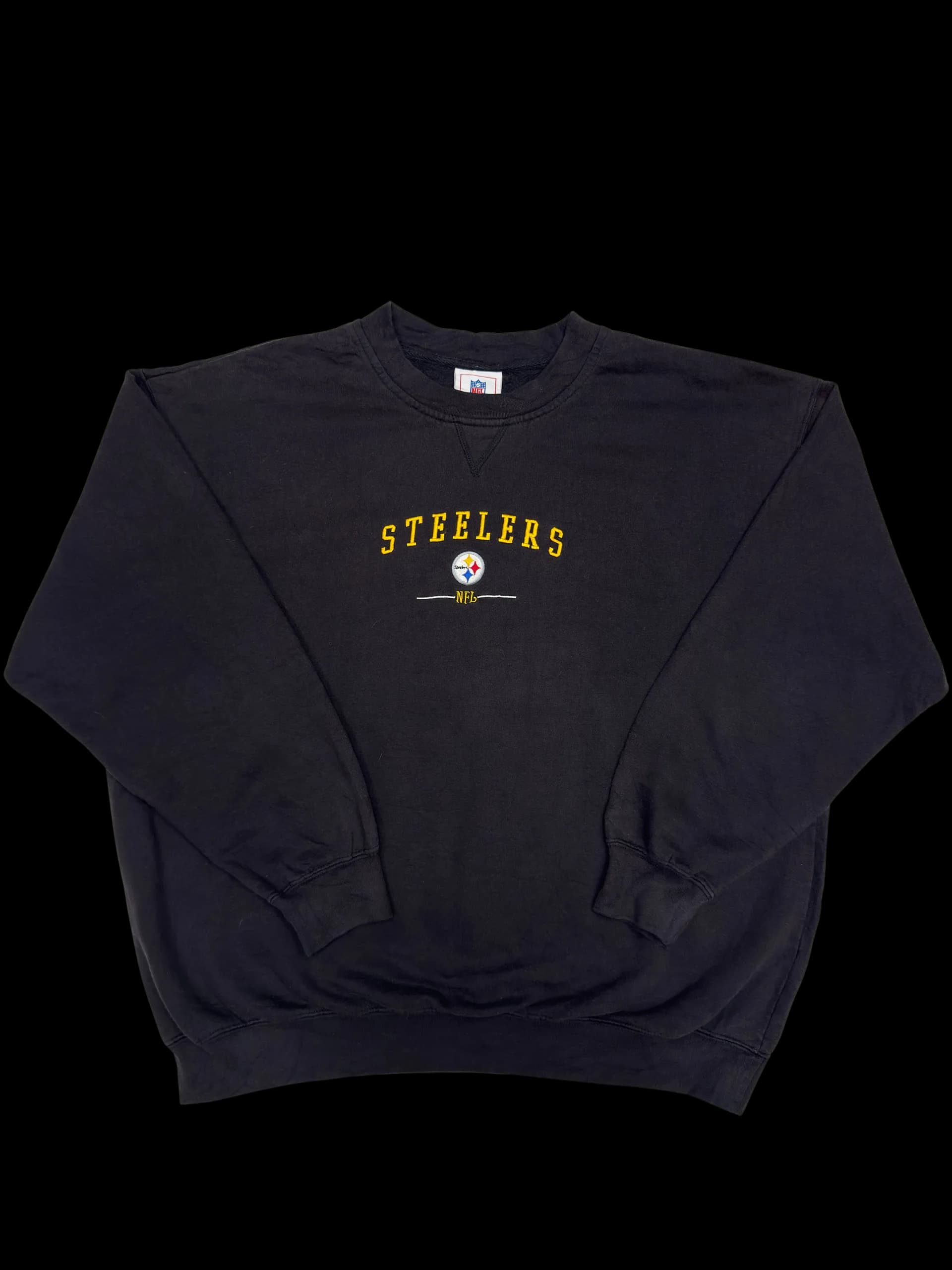 Vintage Sweatshirt-NFL Steelers (Black) - image 1