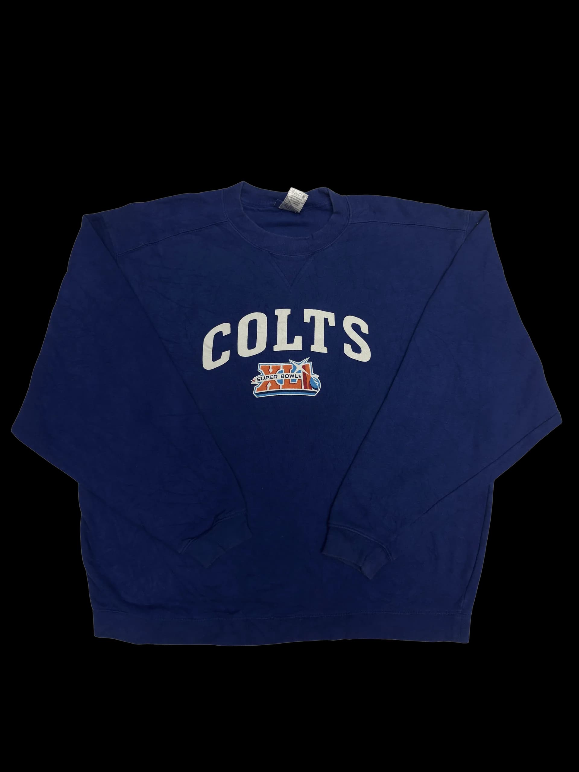 Vintage Sweatshirt-Reebok Colts L (Blue) - image 1