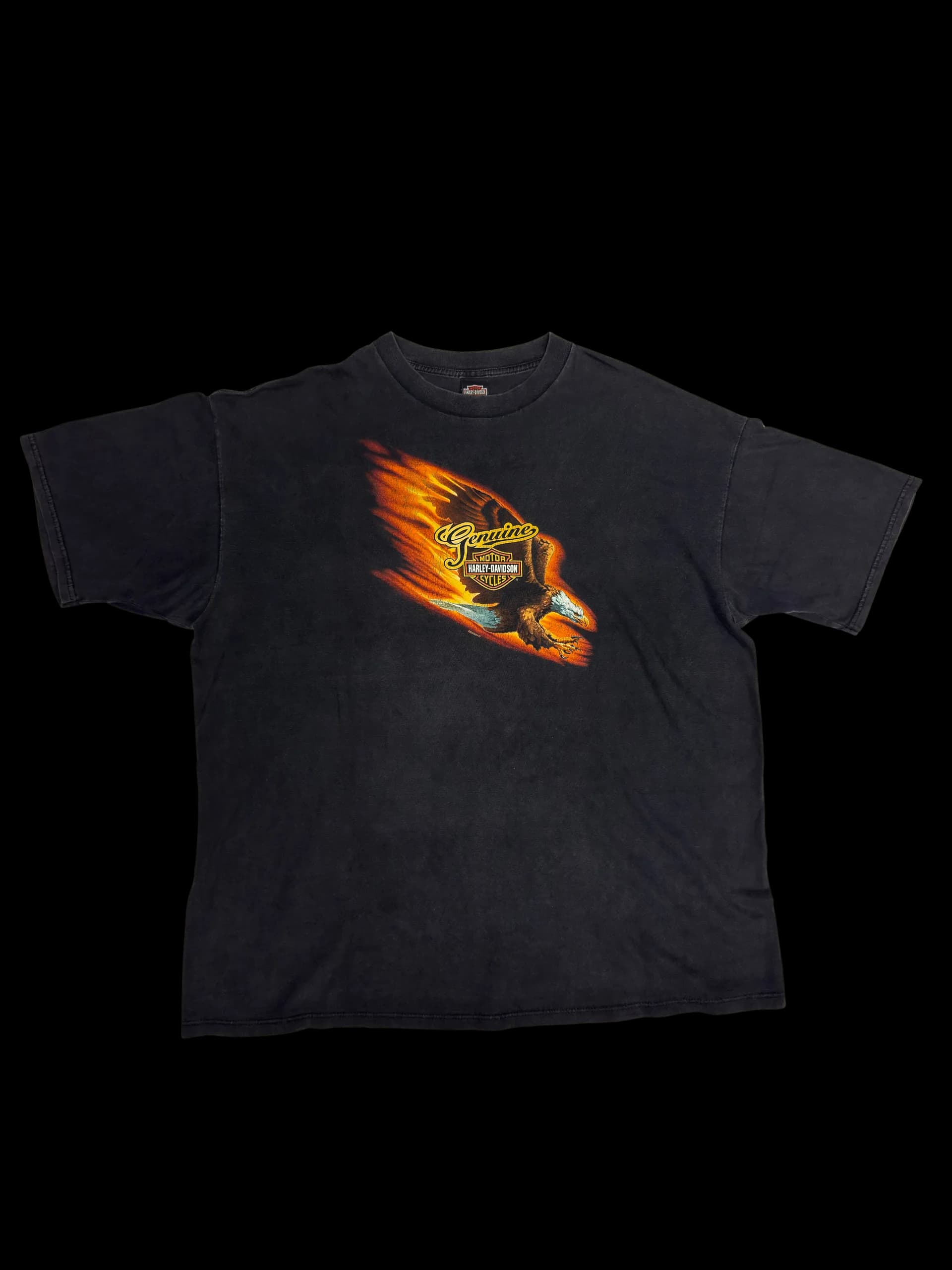 Vintage Tee-Harley Davidson 3XL(Black) - image 1