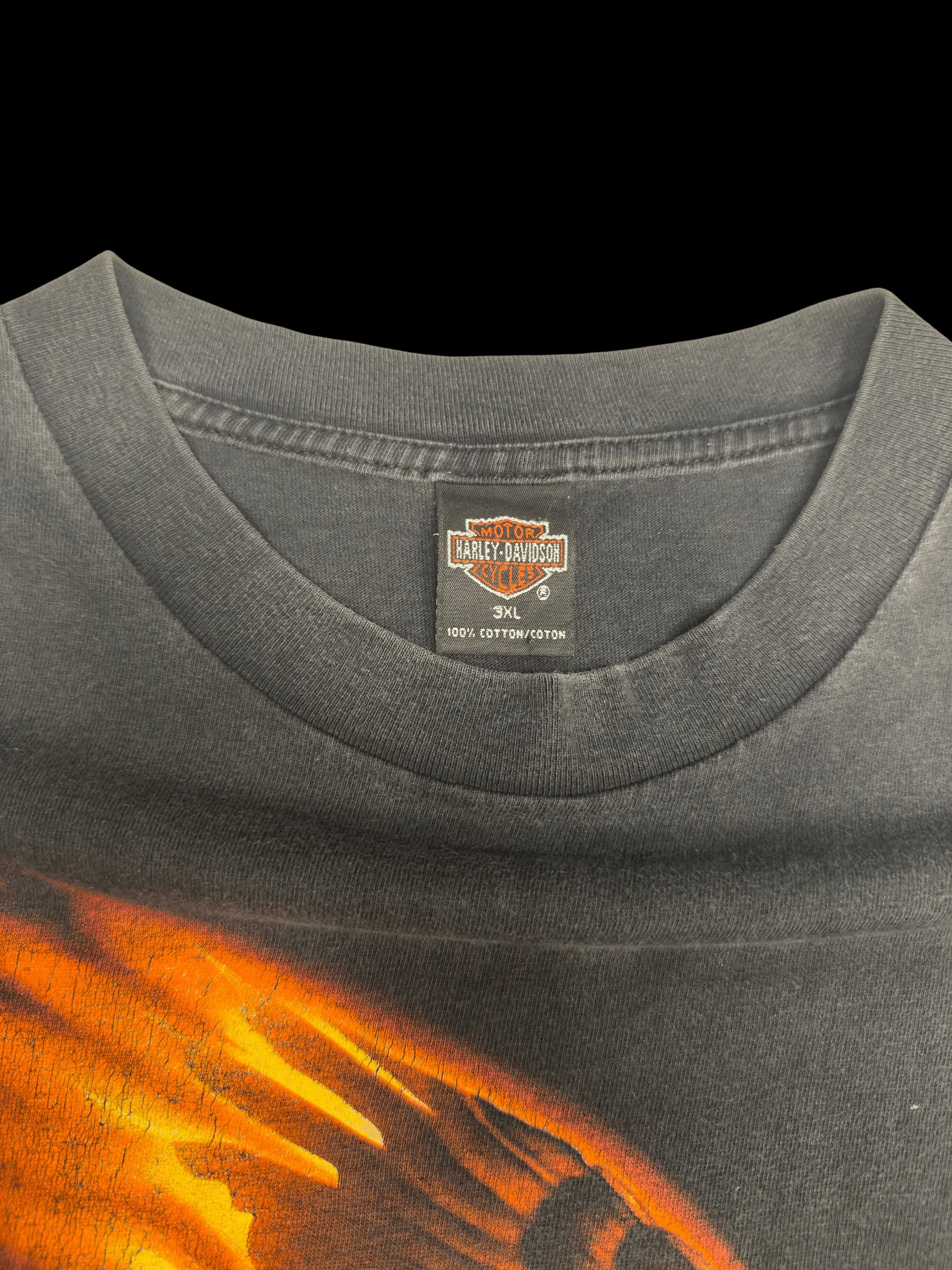 Vintage Tee-Harley Davidson 3XL(Black) - image 2