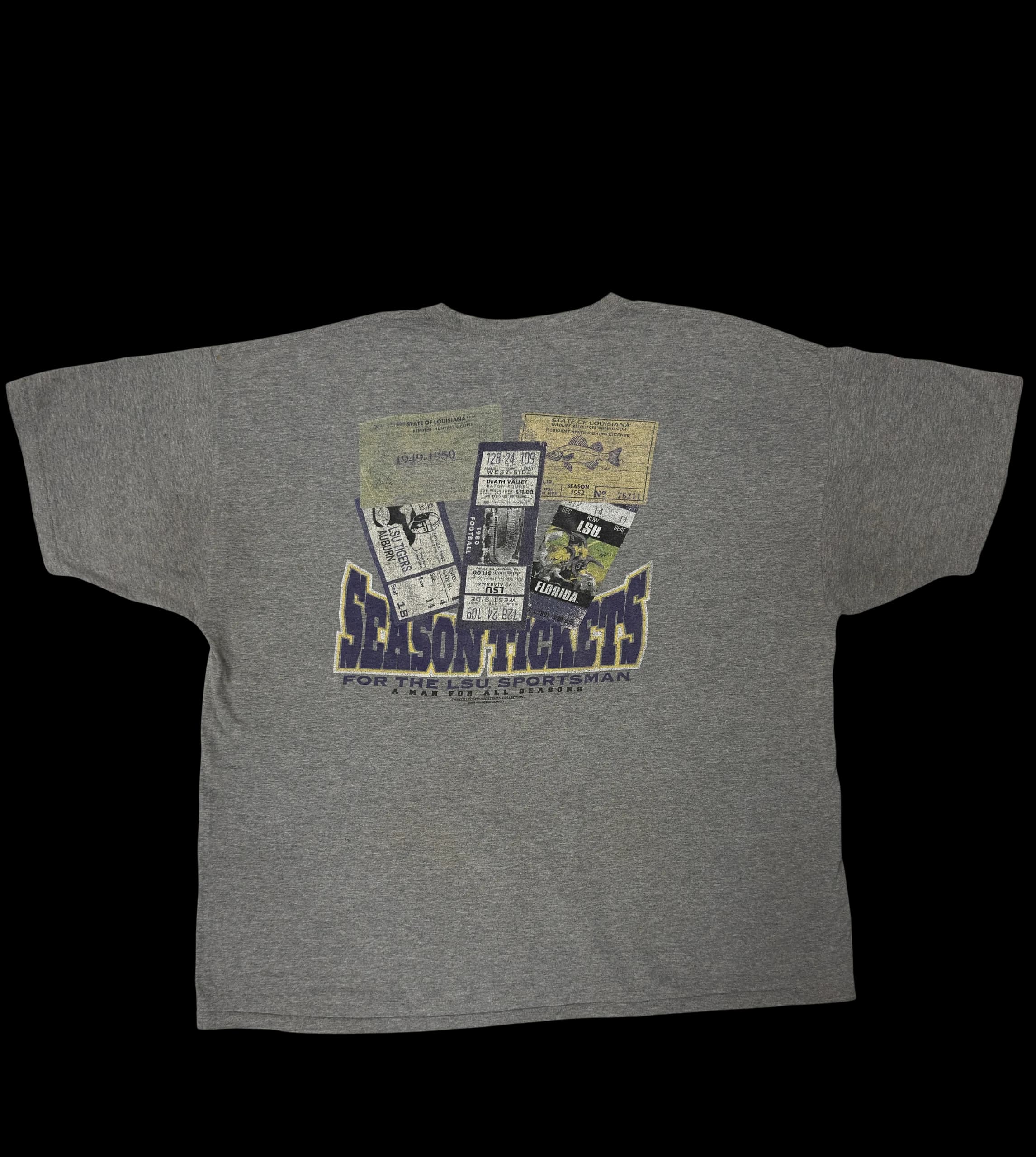 Vintage Tee-LSU Tigers (Grey) - image 1