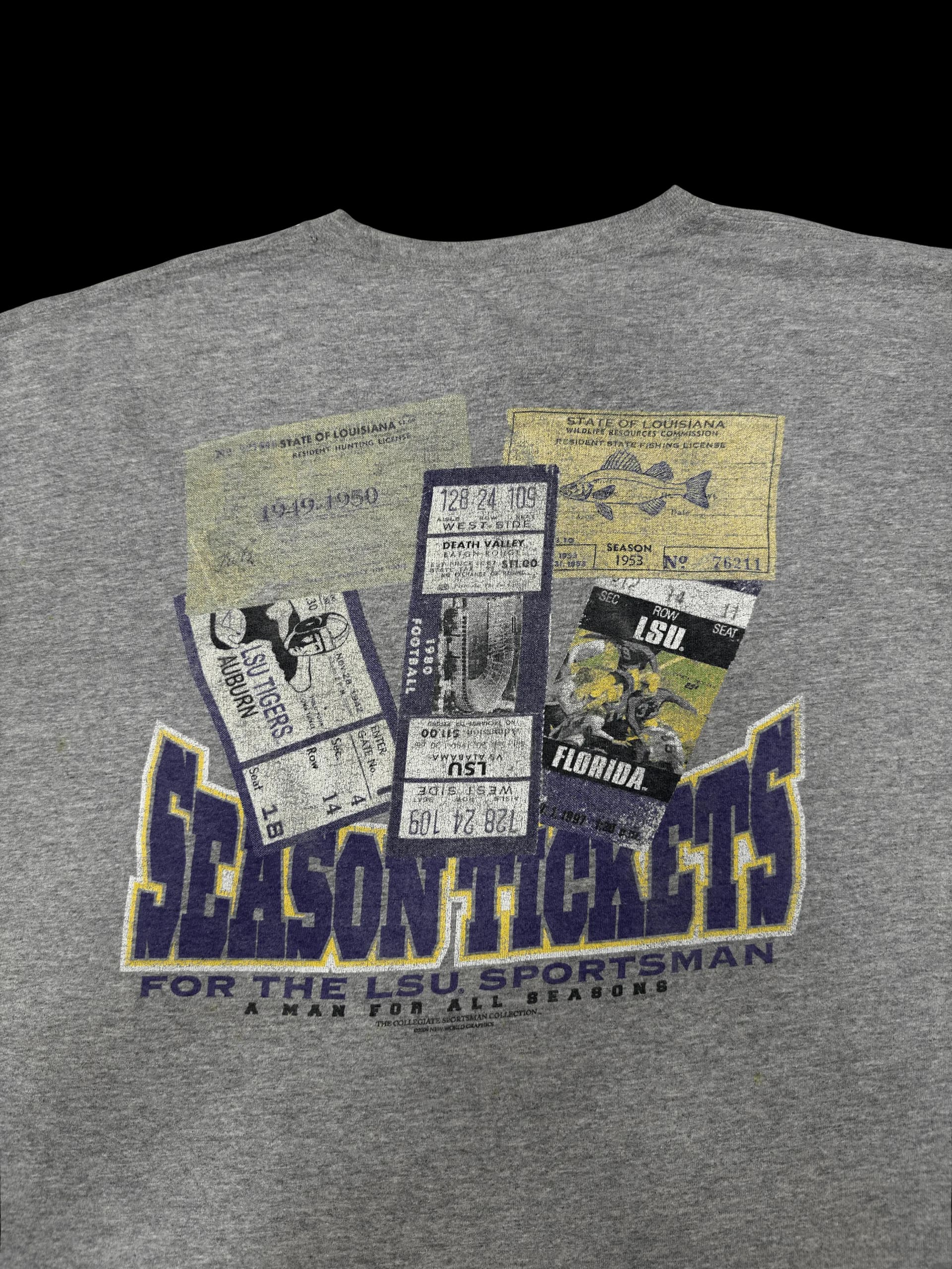 Vintage Tee-LSU Tigers (Grey) - image 3