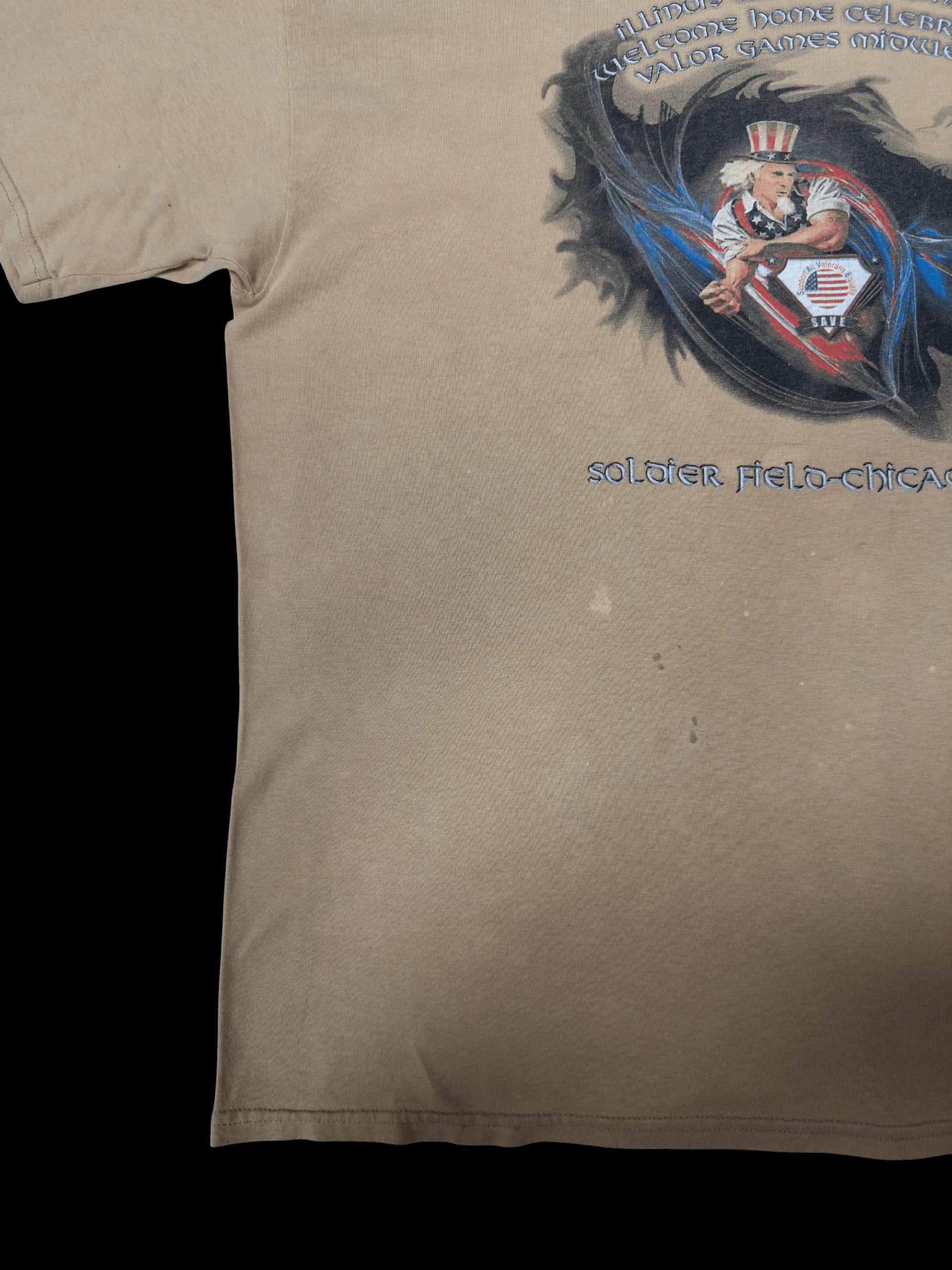 Vintage Tee-Soldier Field-Chicago (Brown) - image 3