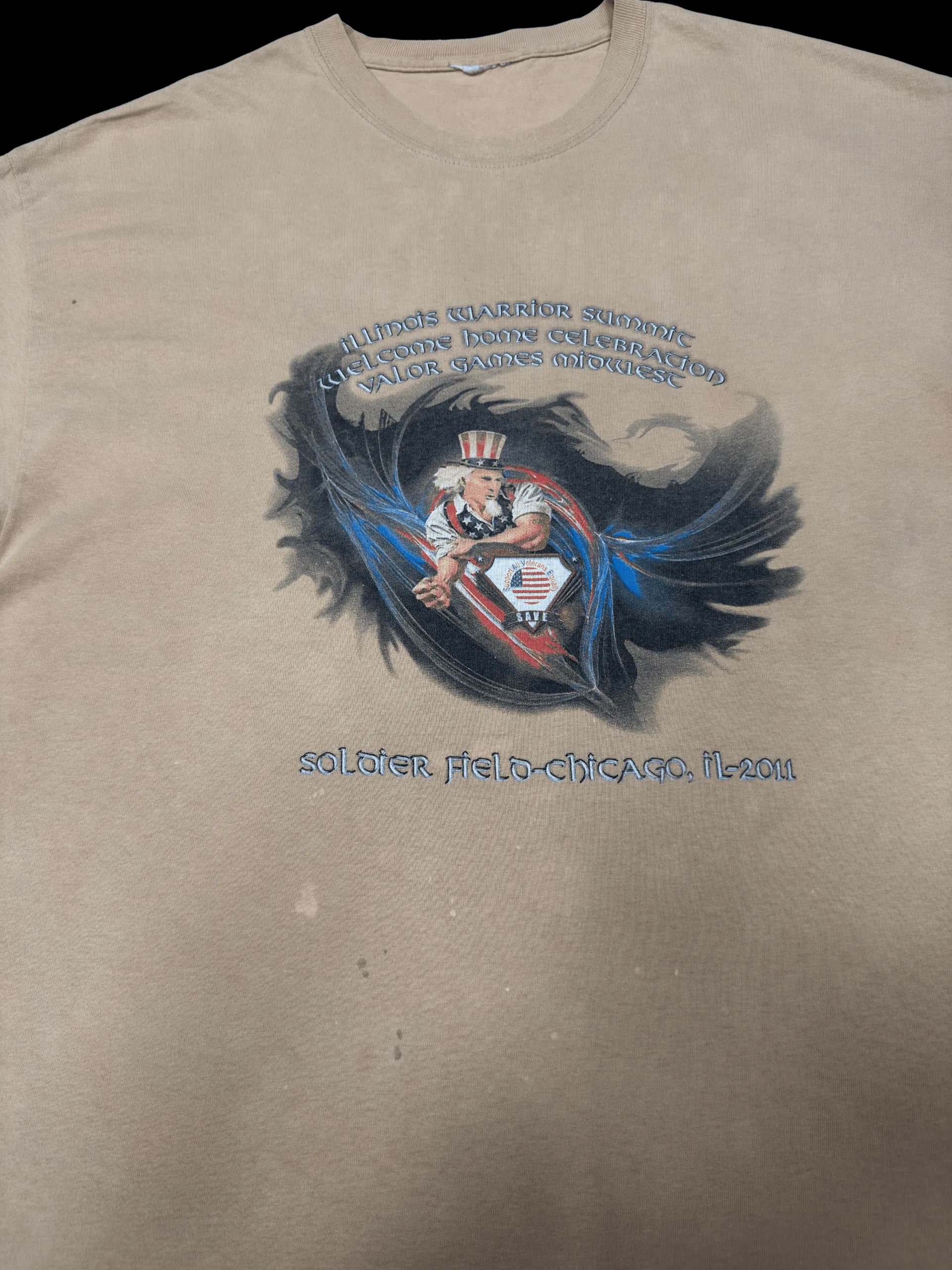 Vintage Tee-Soldier Field-Chicago (Brown) - image 4