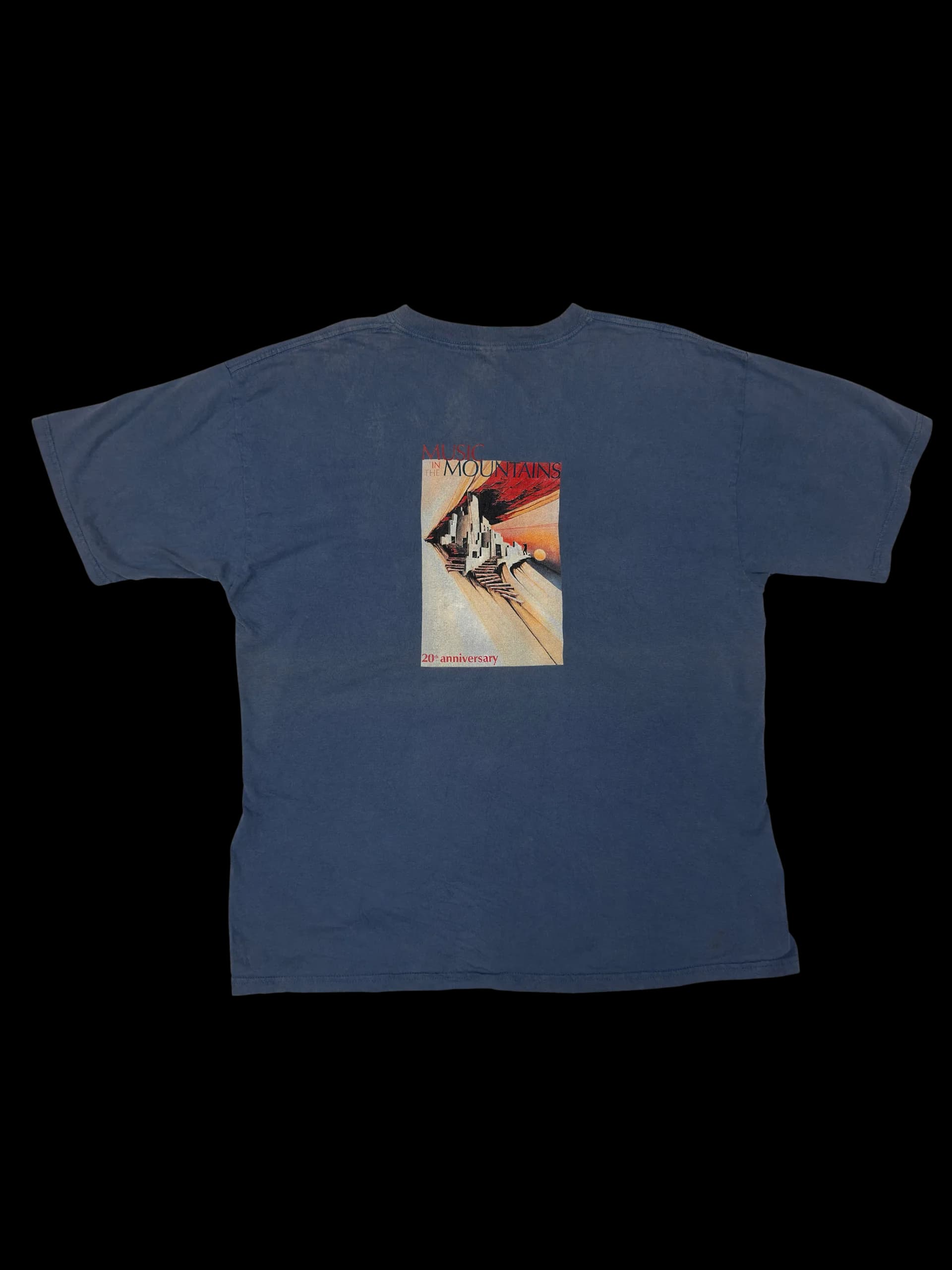 Vintage Tee-Music In The Mountains XL (Blue) - image 1