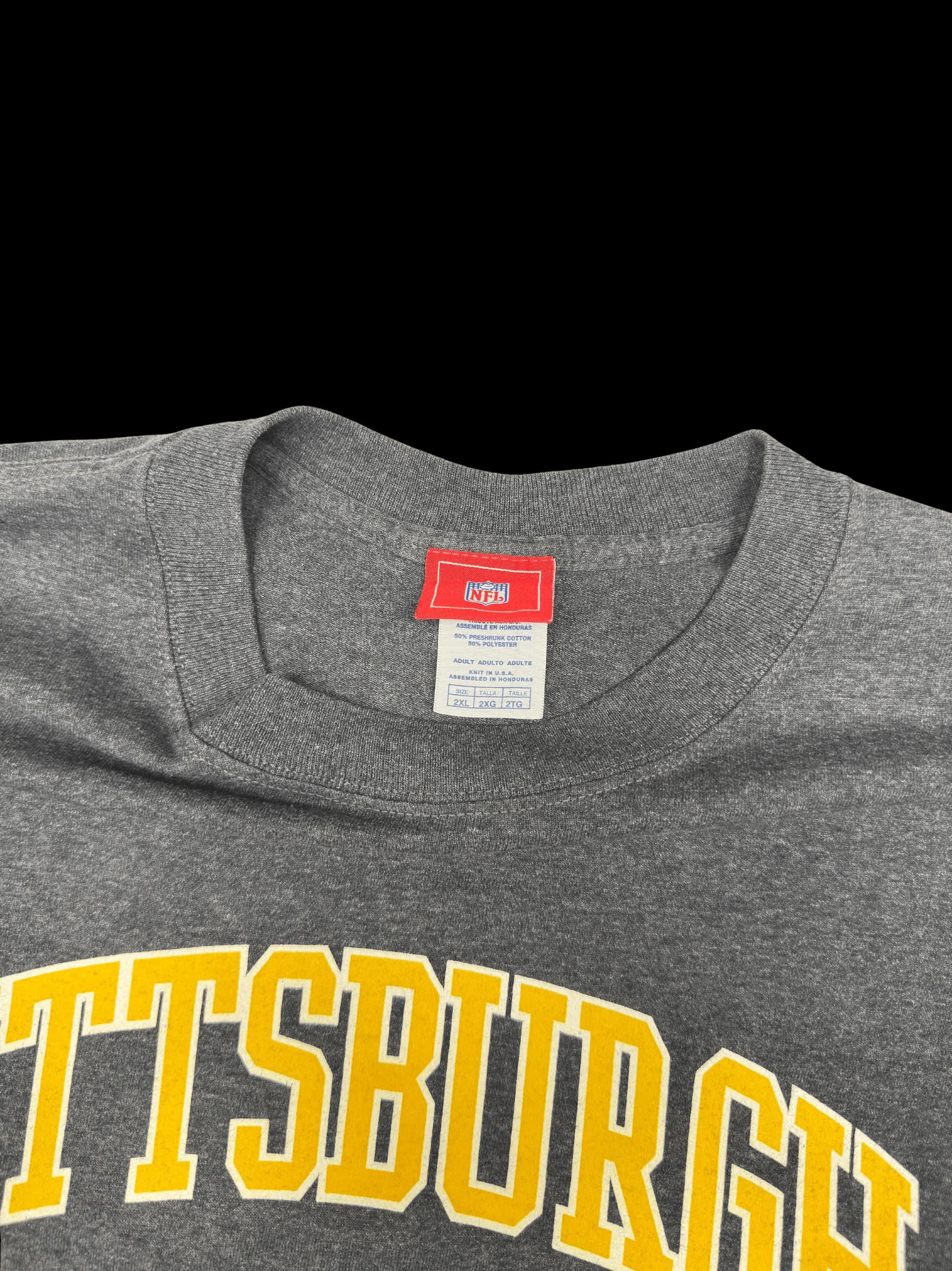 Vintage Tee-NFL Pittsburgh Steelers 2XL (Grey) - image 3