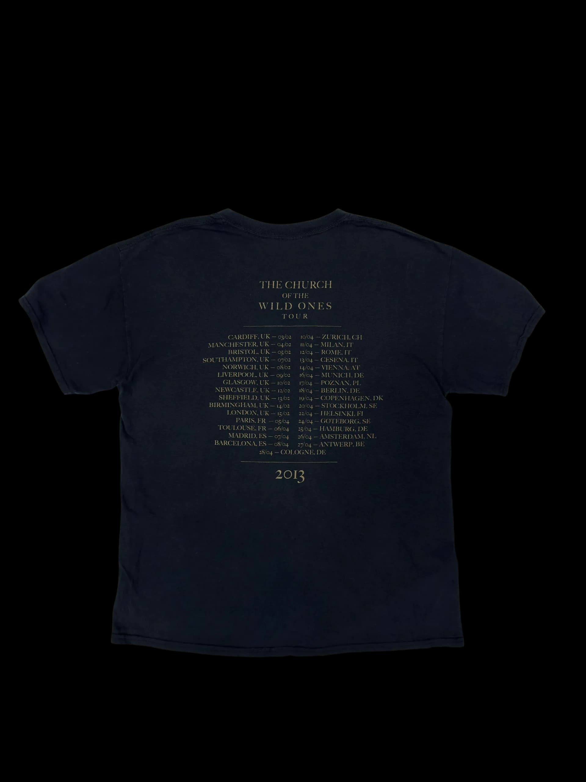 Vintage Tee-The Church Of The Wild Ones Tour L (Black) - image 4