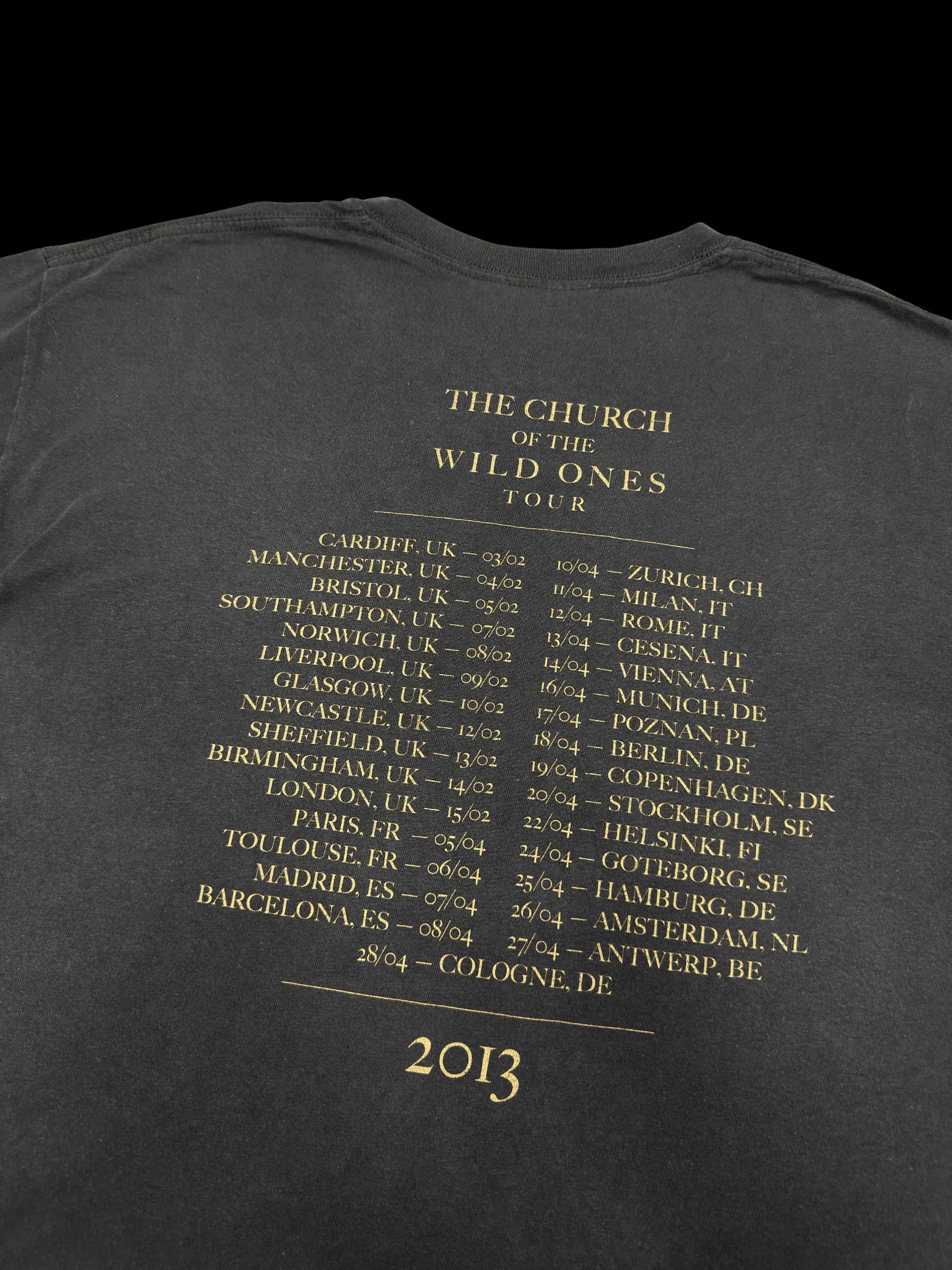 Vintage Tee-The Church Of The Wild Ones Tour L (Black) - image 5