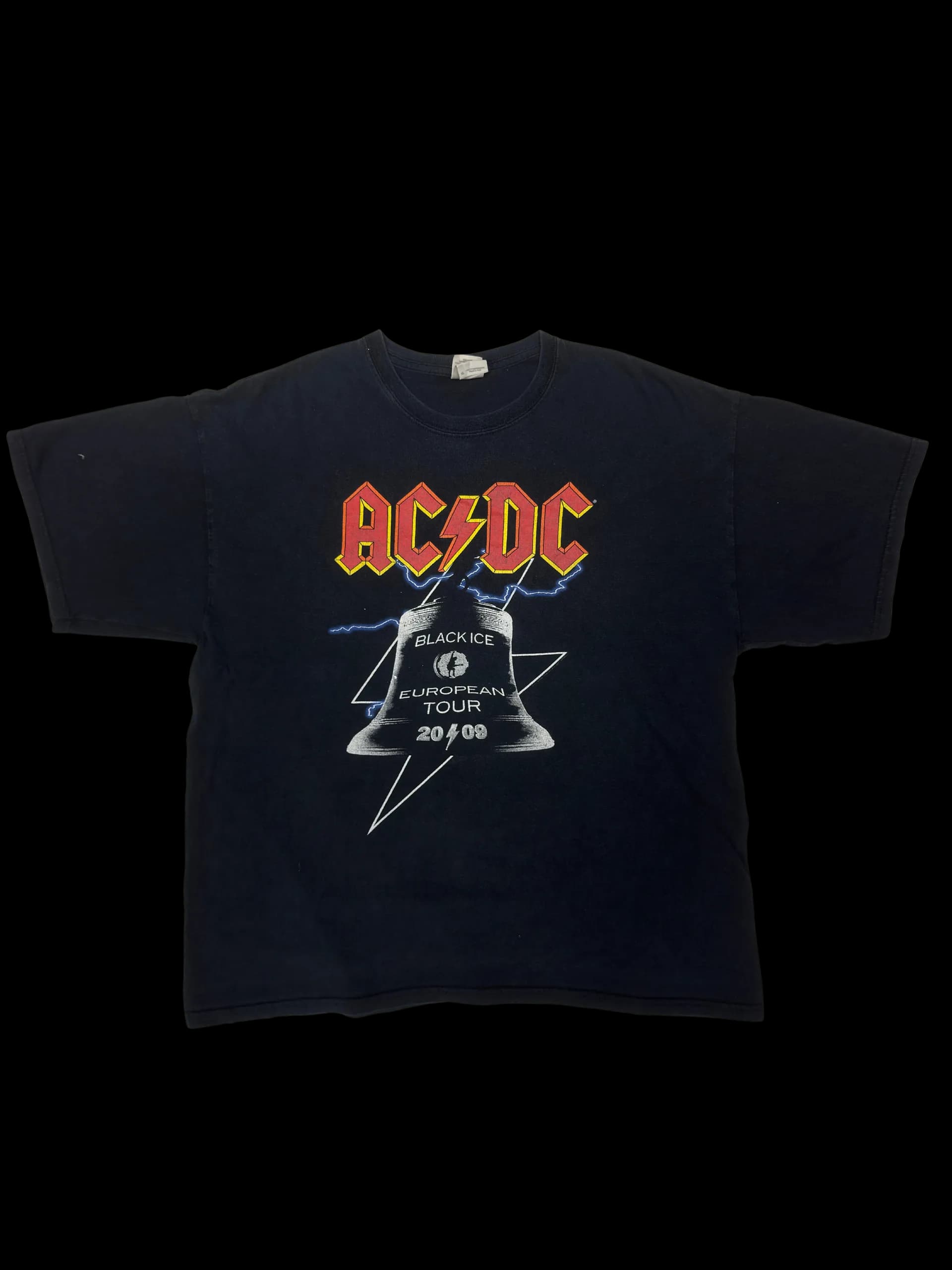 Vintage Tee-AS/DC European Tour XL (Black) - image 1