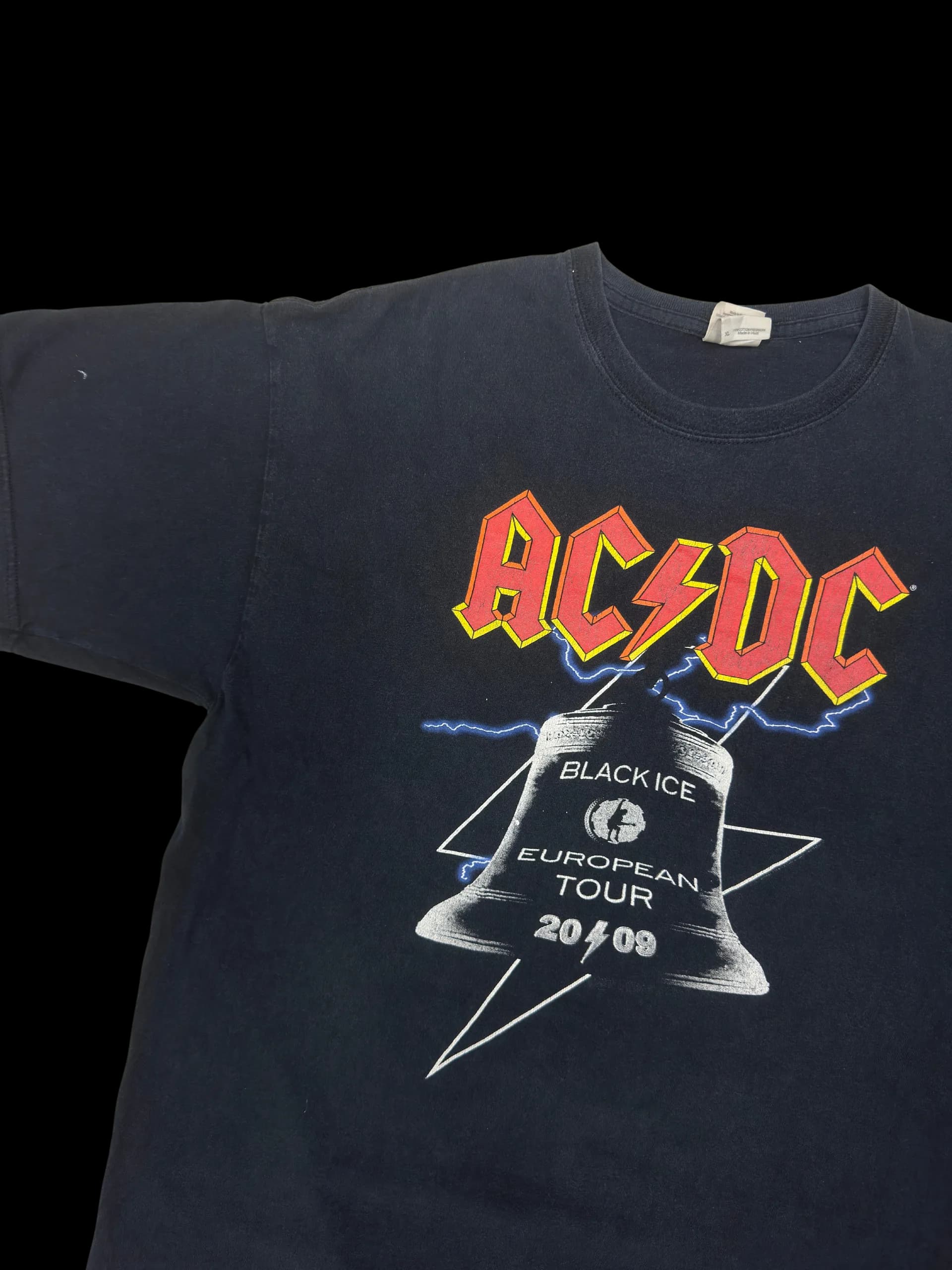 Vintage Tee-AS/DC European Tour XL (Black) - image 2
