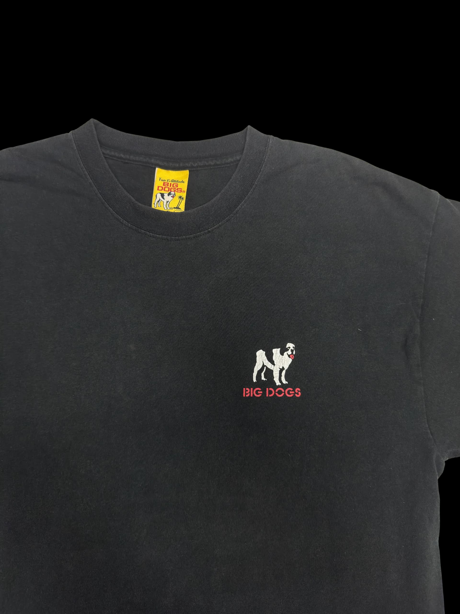 Vintage Tee-Big Dogs Live To Ride Ride To Live (Black) - image 4