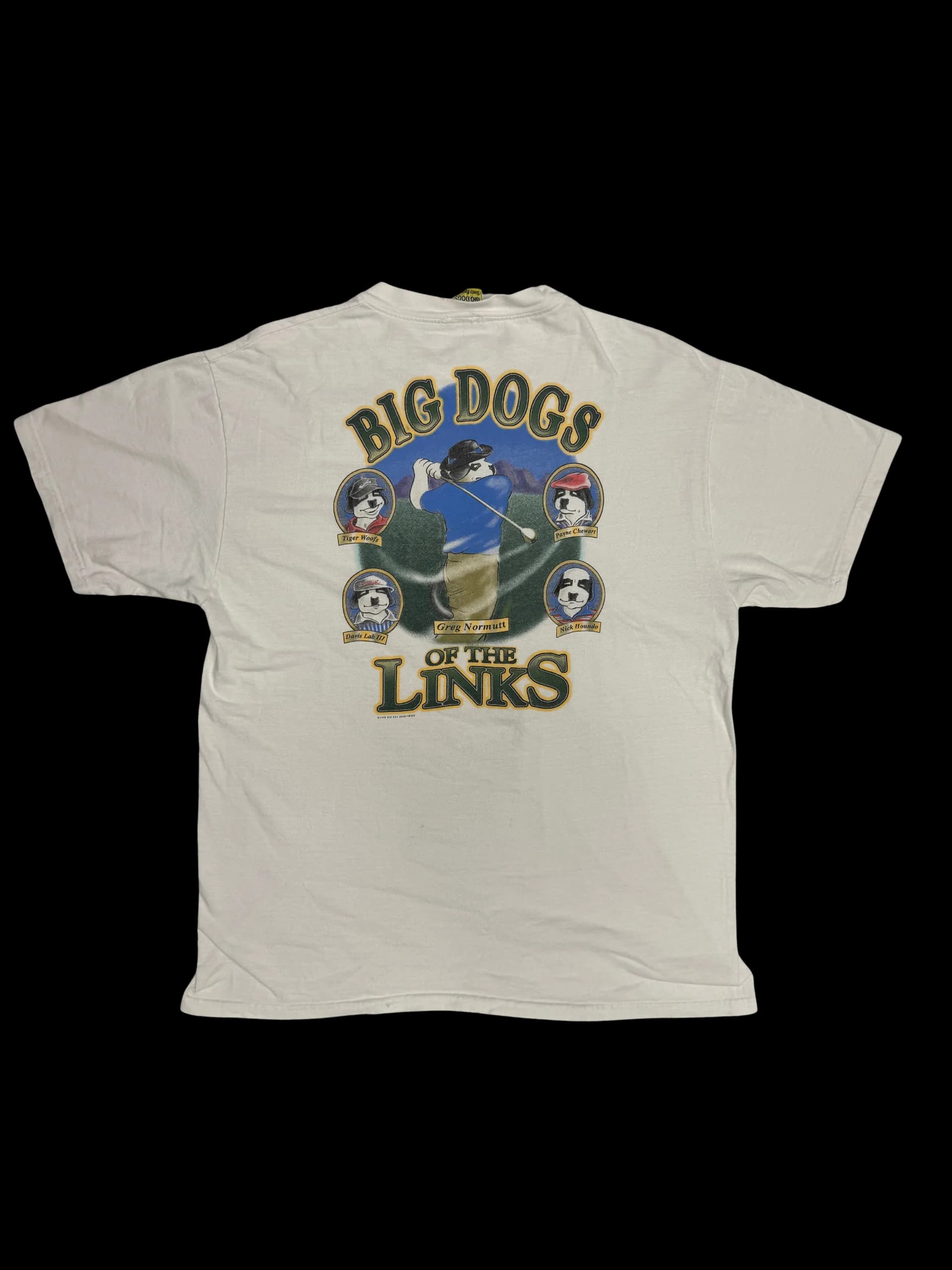 Vintage Tee-Big Dogs Of The Links L (White) - image 1