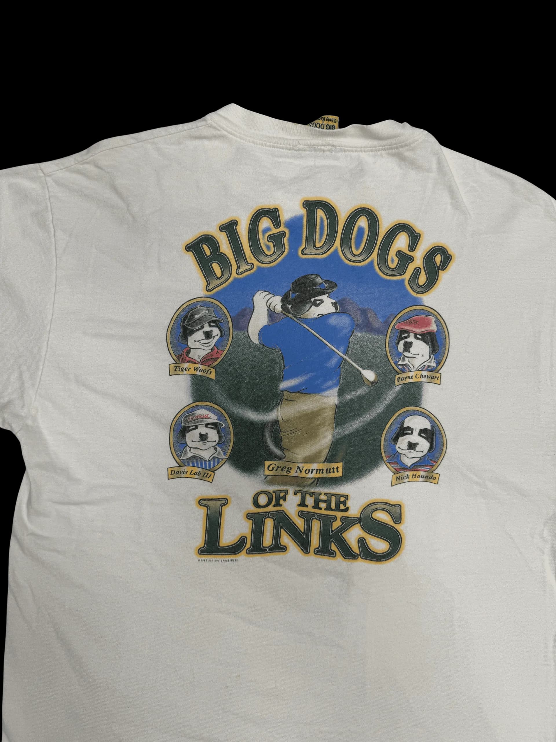 Vintage Tee-Big Dogs Of The Links L (White) - image 3