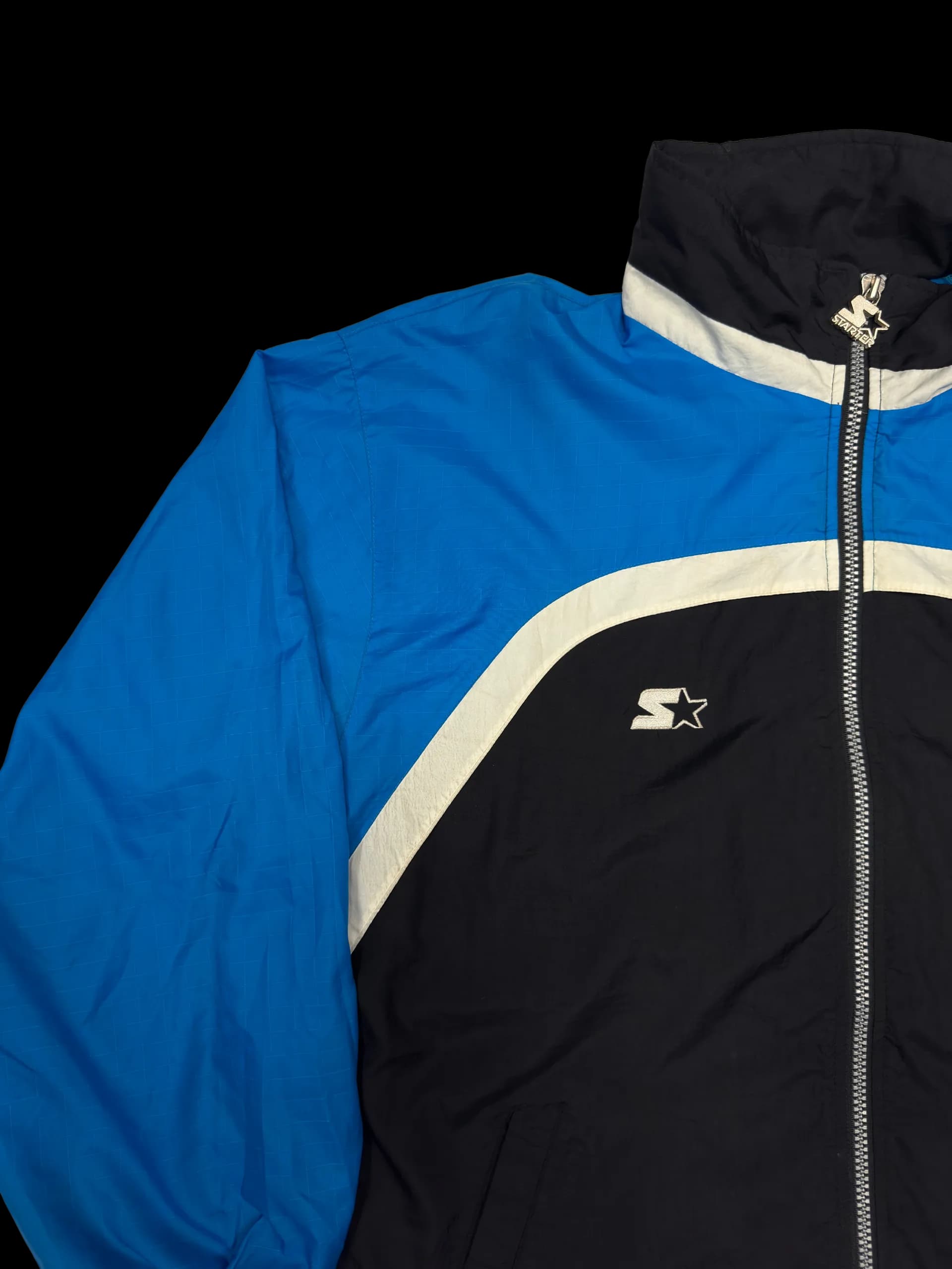 Vintage Windbreaker-NFL Panthers XL (Blue/Black) - image 4