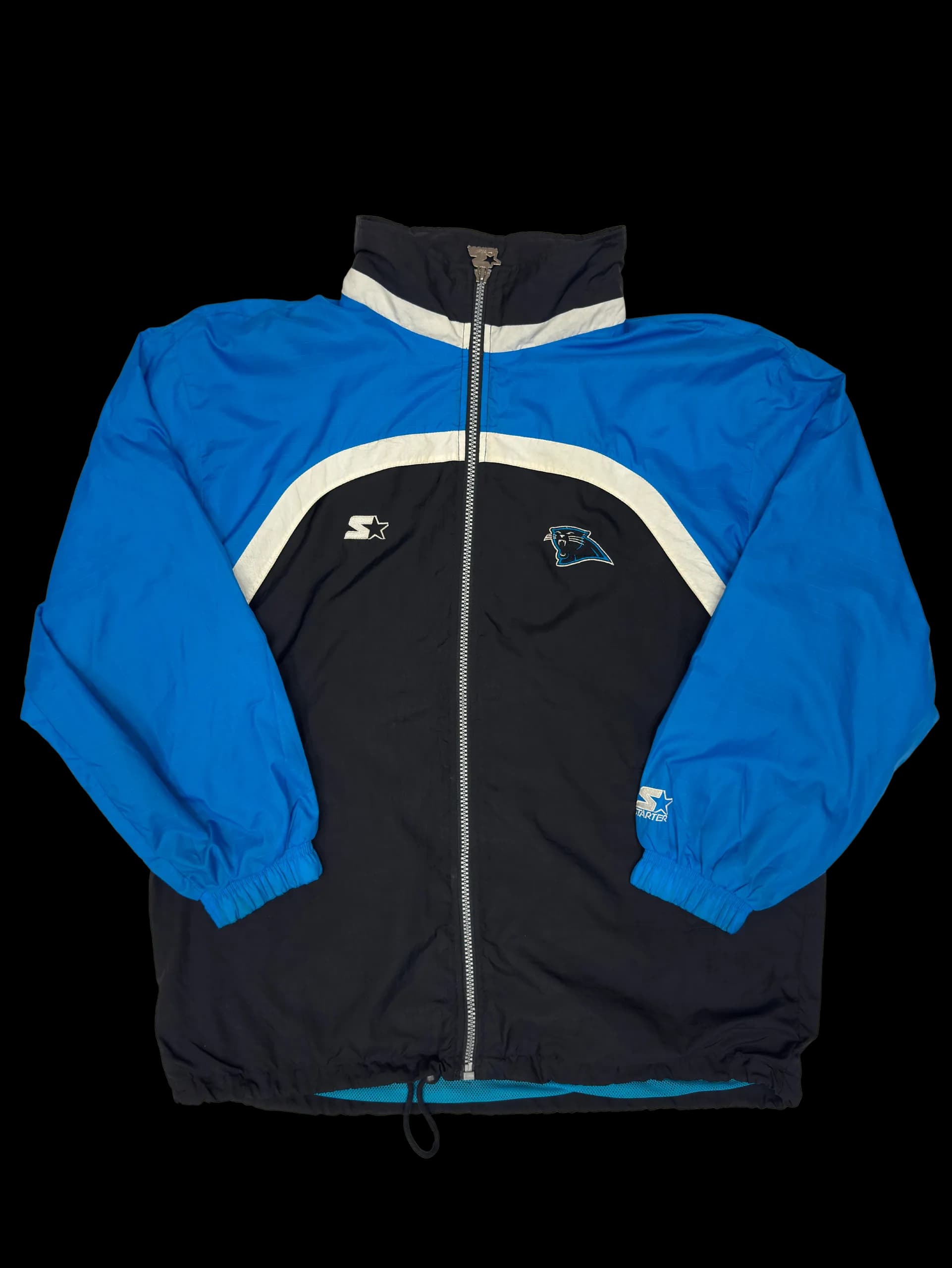 Vintage Windbreaker-NFL Panthers XL (Blue/Black) - image 1