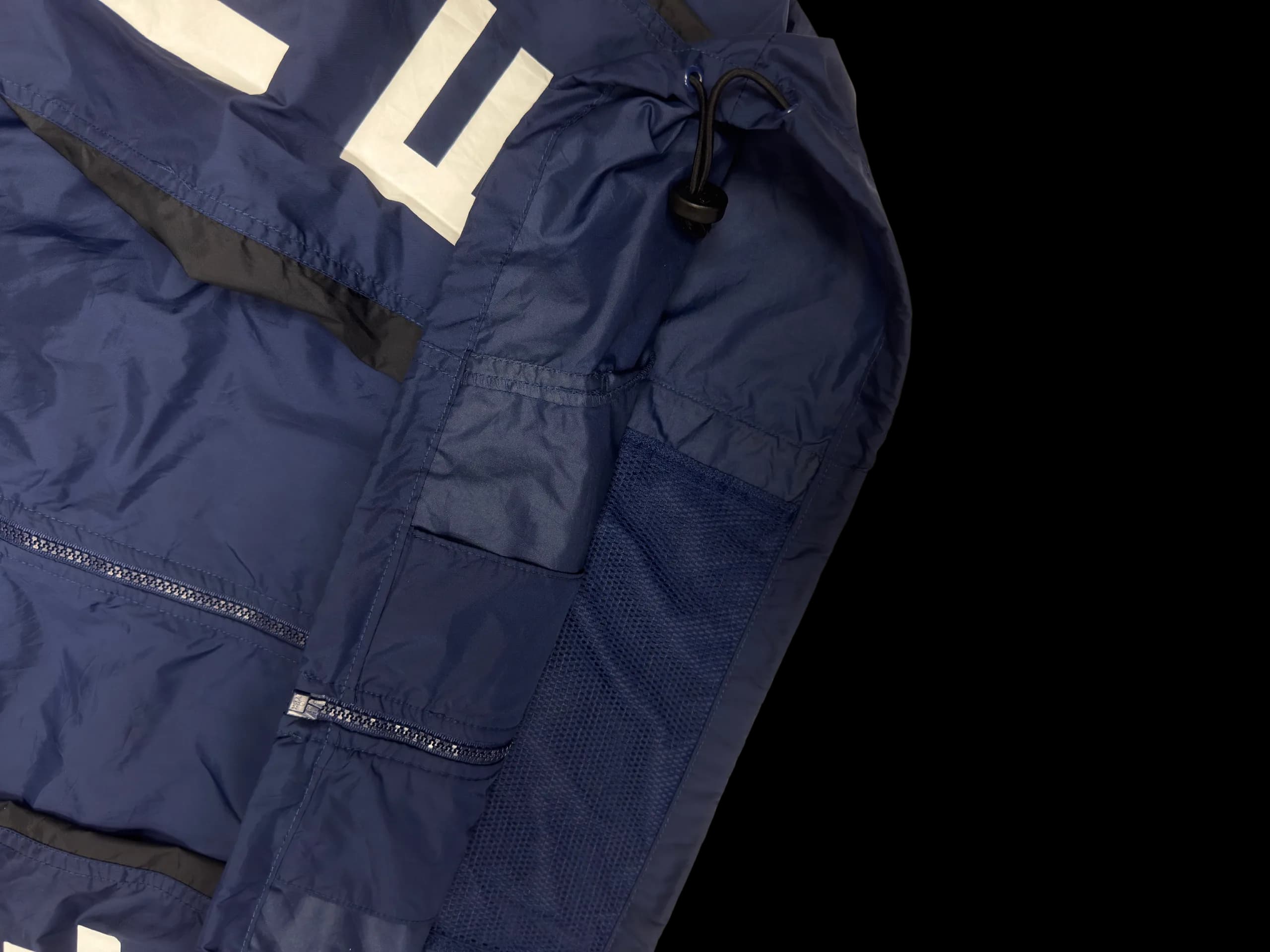 Vintage Windbreaker-Nike Spell Out Track Windbreaker (Navy) - image 6