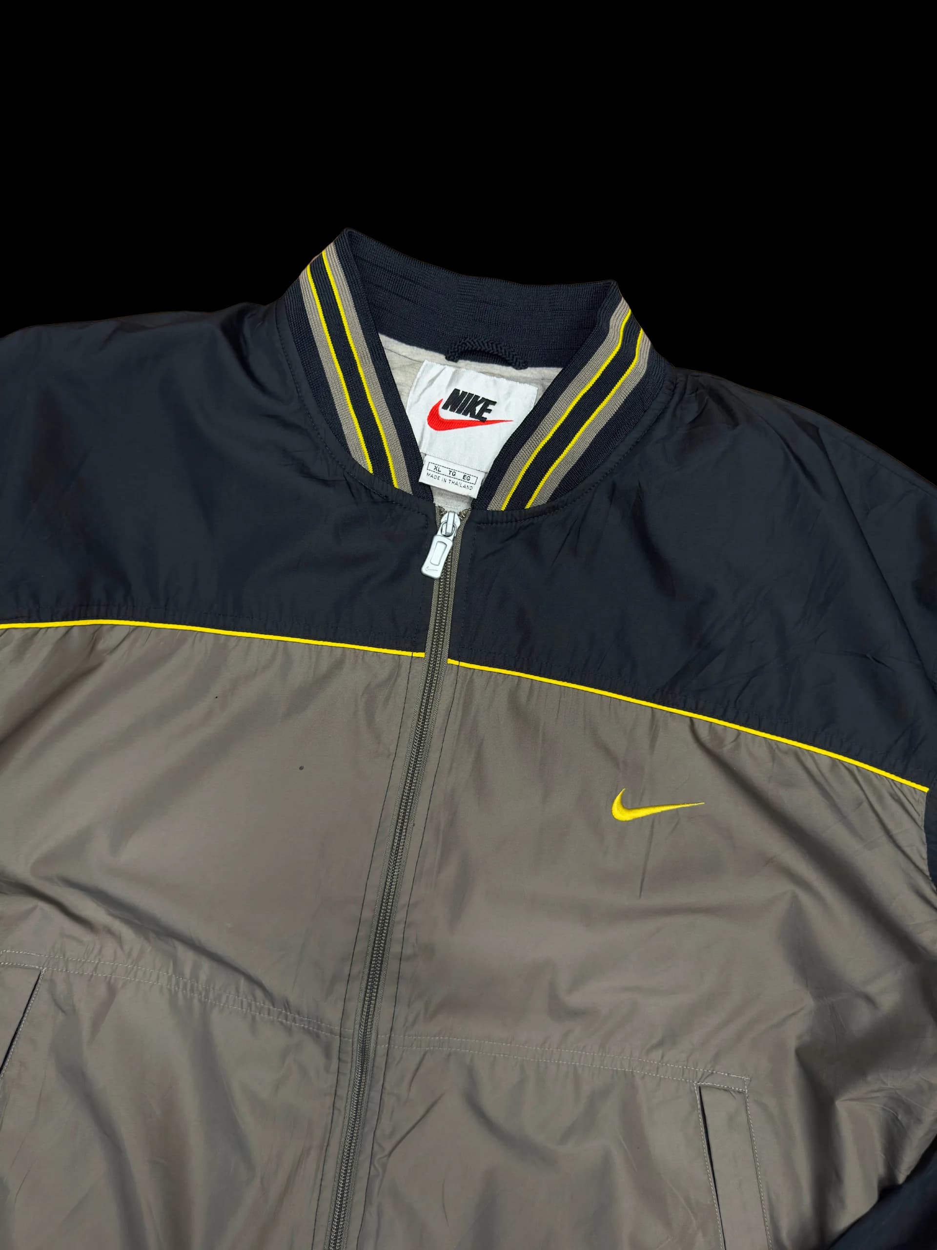 Vintage Windbreaker-Nike XL (Black/Olive Grey) - image 2