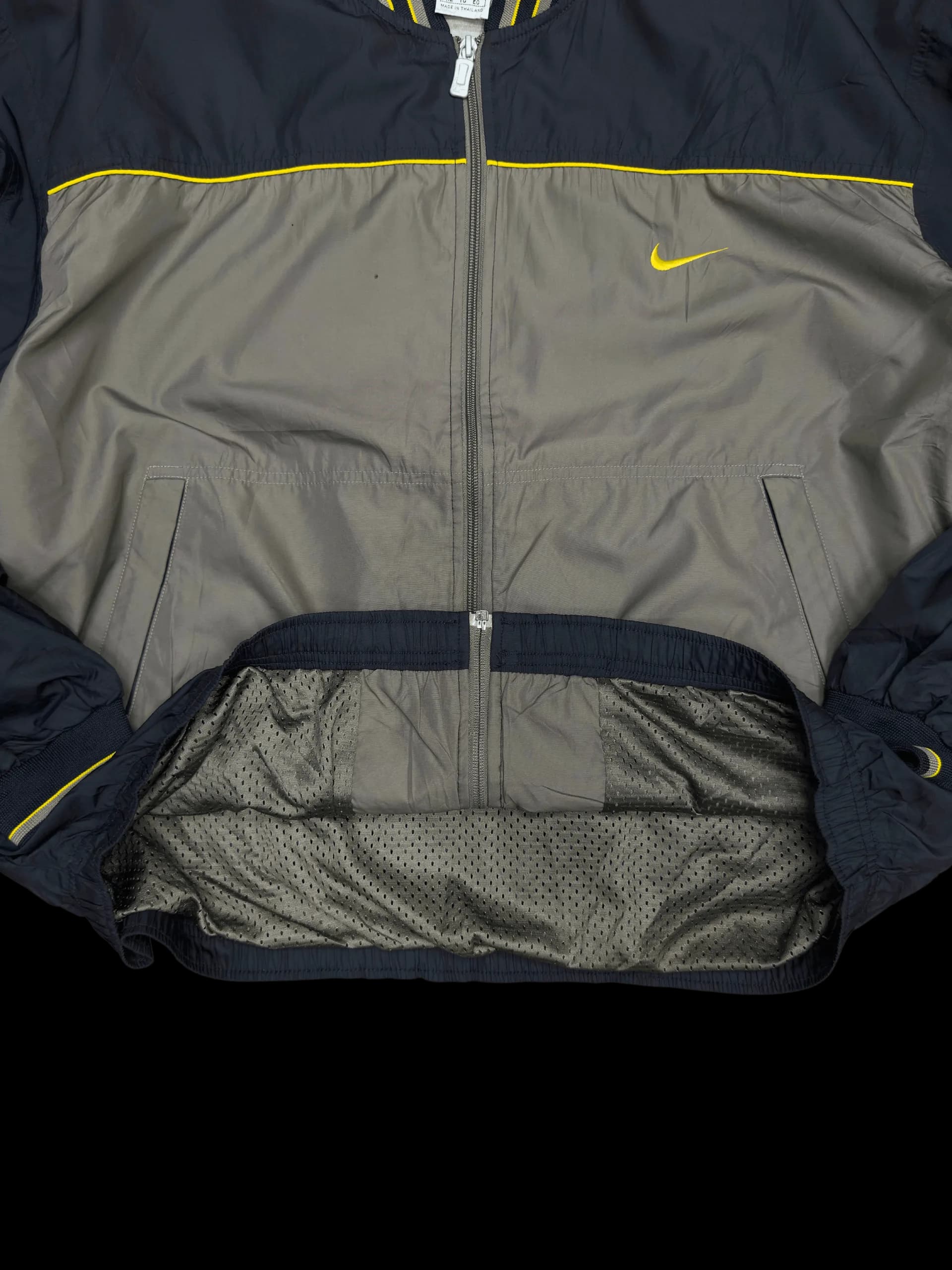Vintage Windbreaker-Nike XL (Black/Olive Grey) - image 3