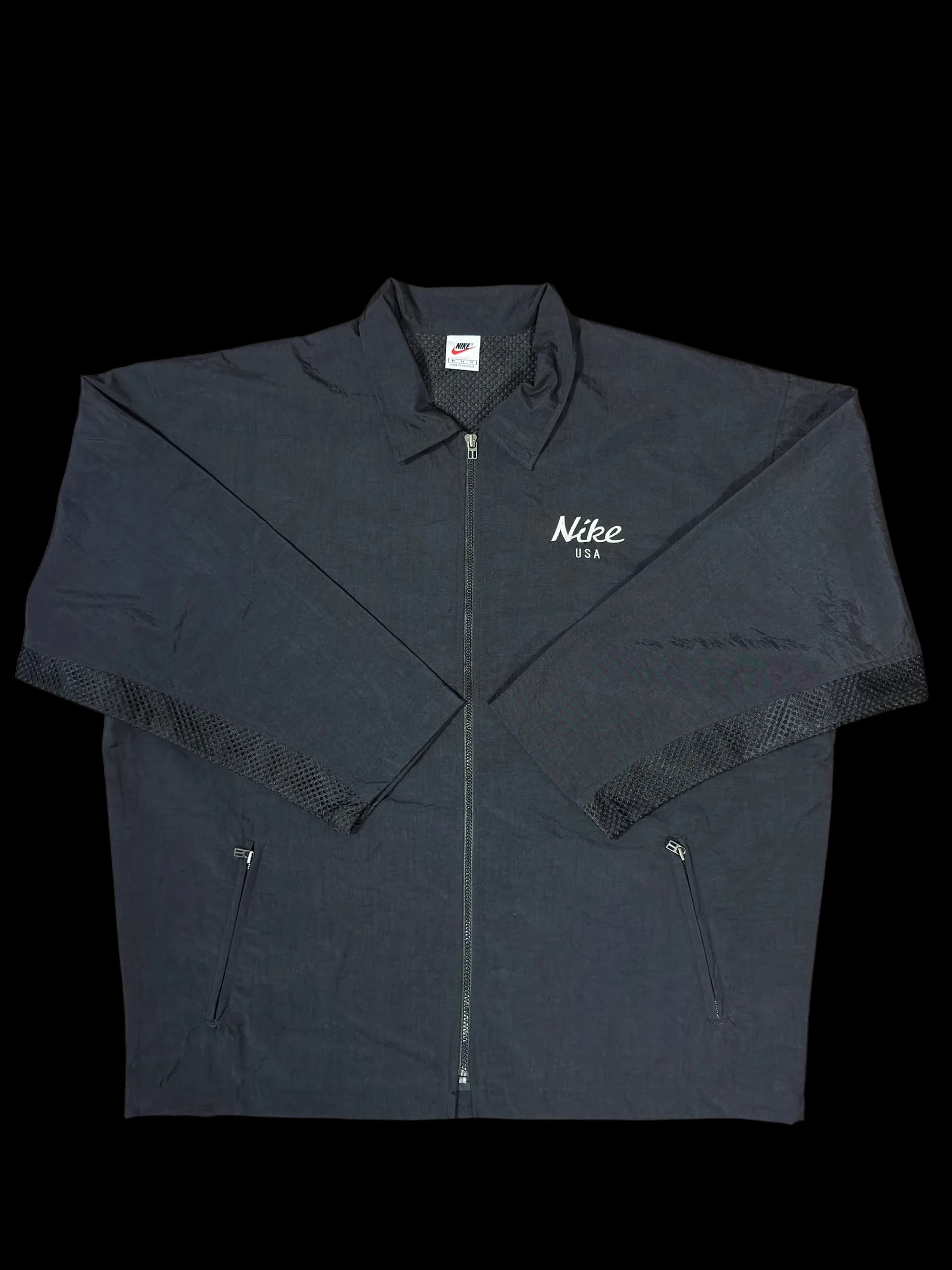 Vintage Windbreaker-Nike USA (Black) - image 1