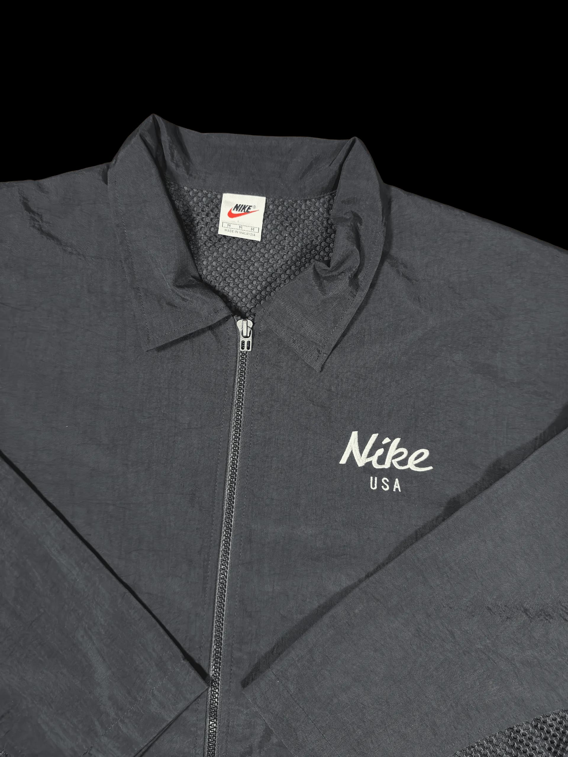 Vintage Windbreaker-Nike USA (Black) - image 2