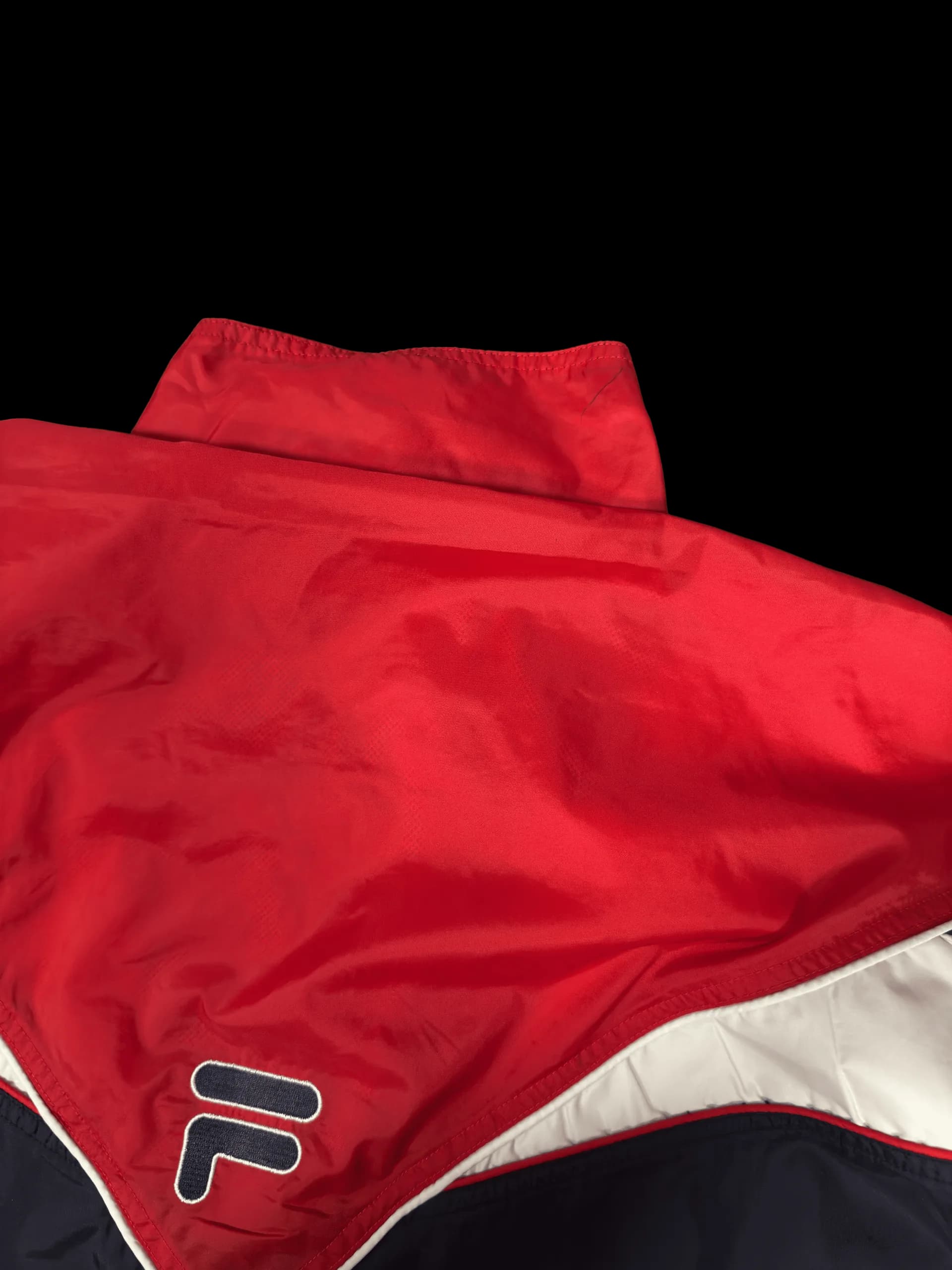 Vintage Windbreaker-Fila XL (Red/Navy) - image 7