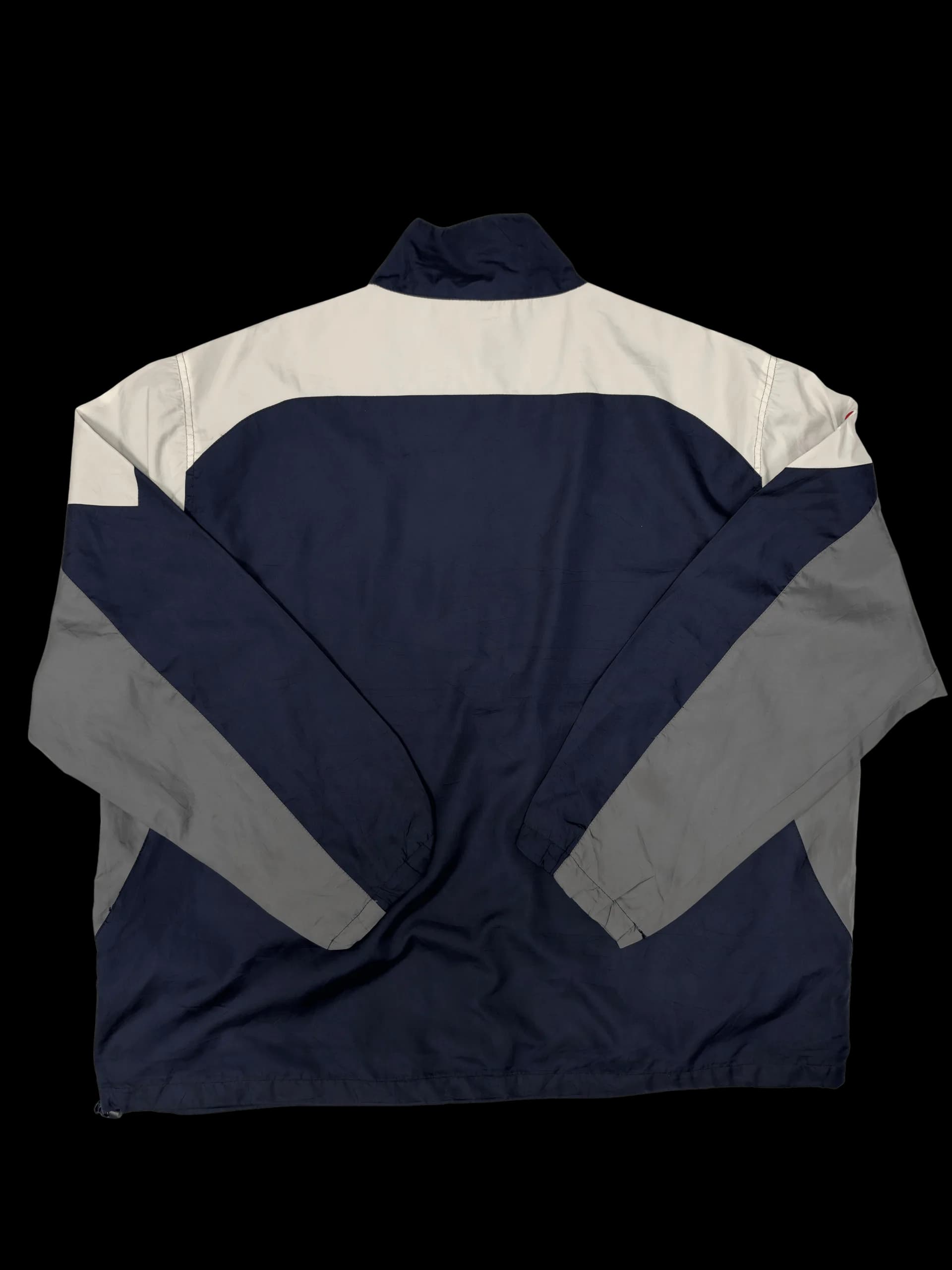 Vintage Windbreaker-Houston Texans Color-Block Nylon Windbreaker (Navy/Grey) - image 4